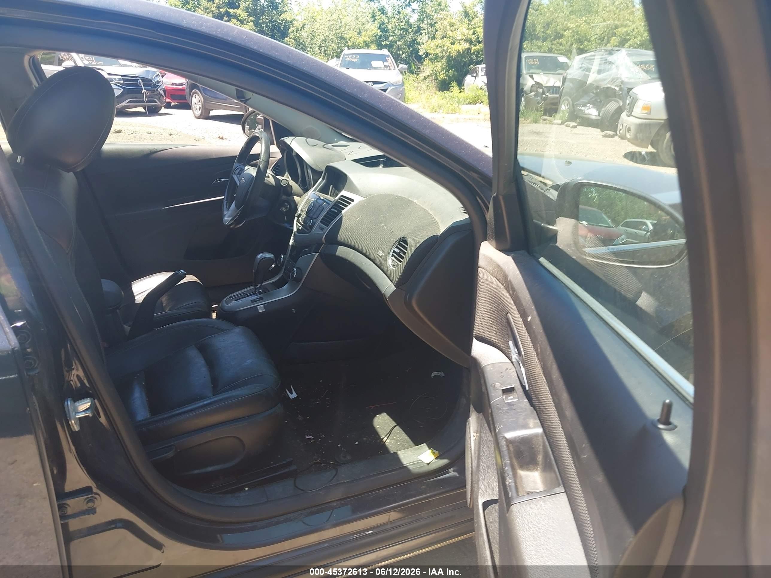 2014 Chevrolet Cruze 2lt Auto Black vin: 1G1PE5SBXE7380483