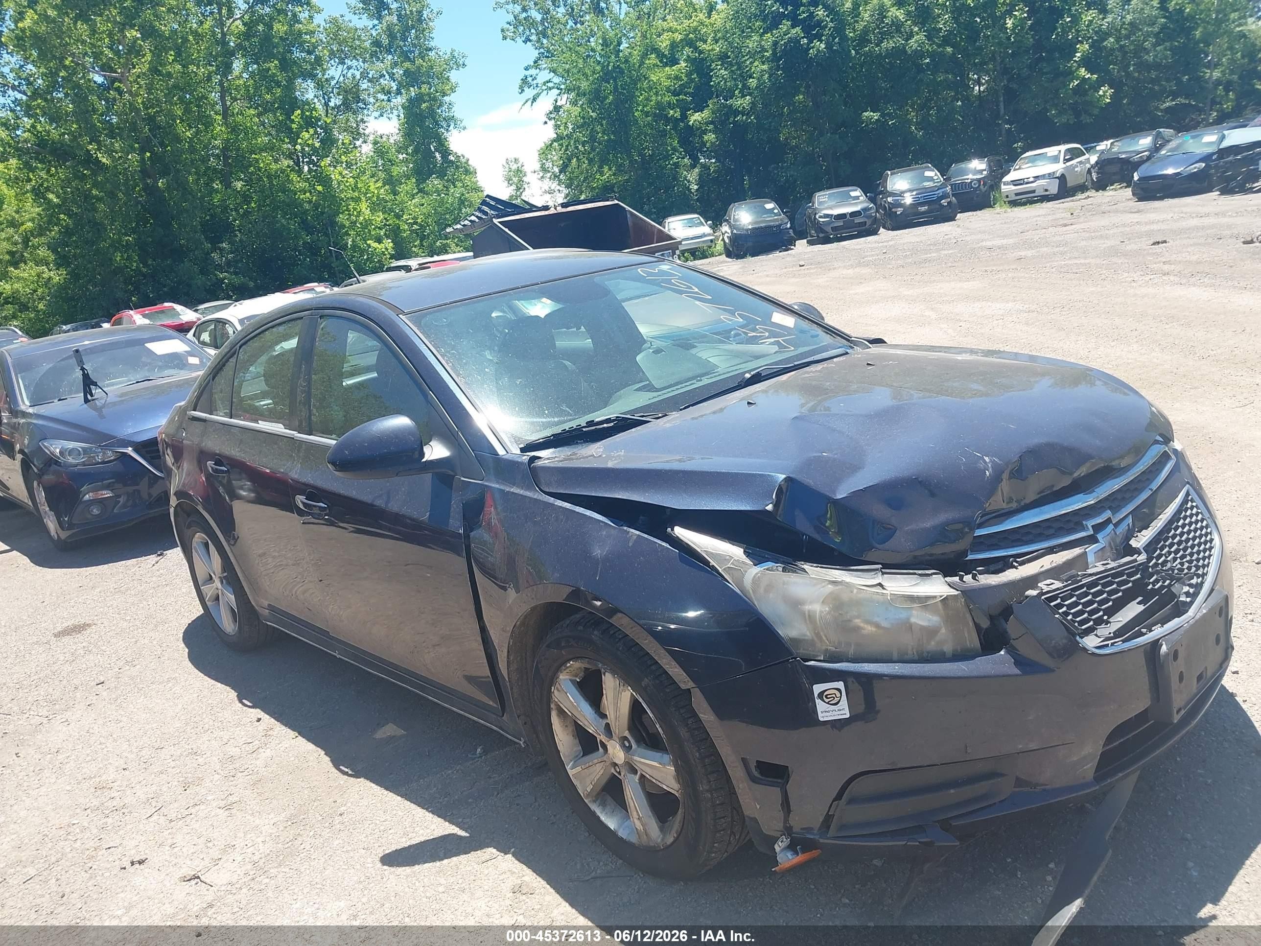 2014 Chevrolet Cruze 2lt Auto Black vin: 1G1PE5SBXE7380483