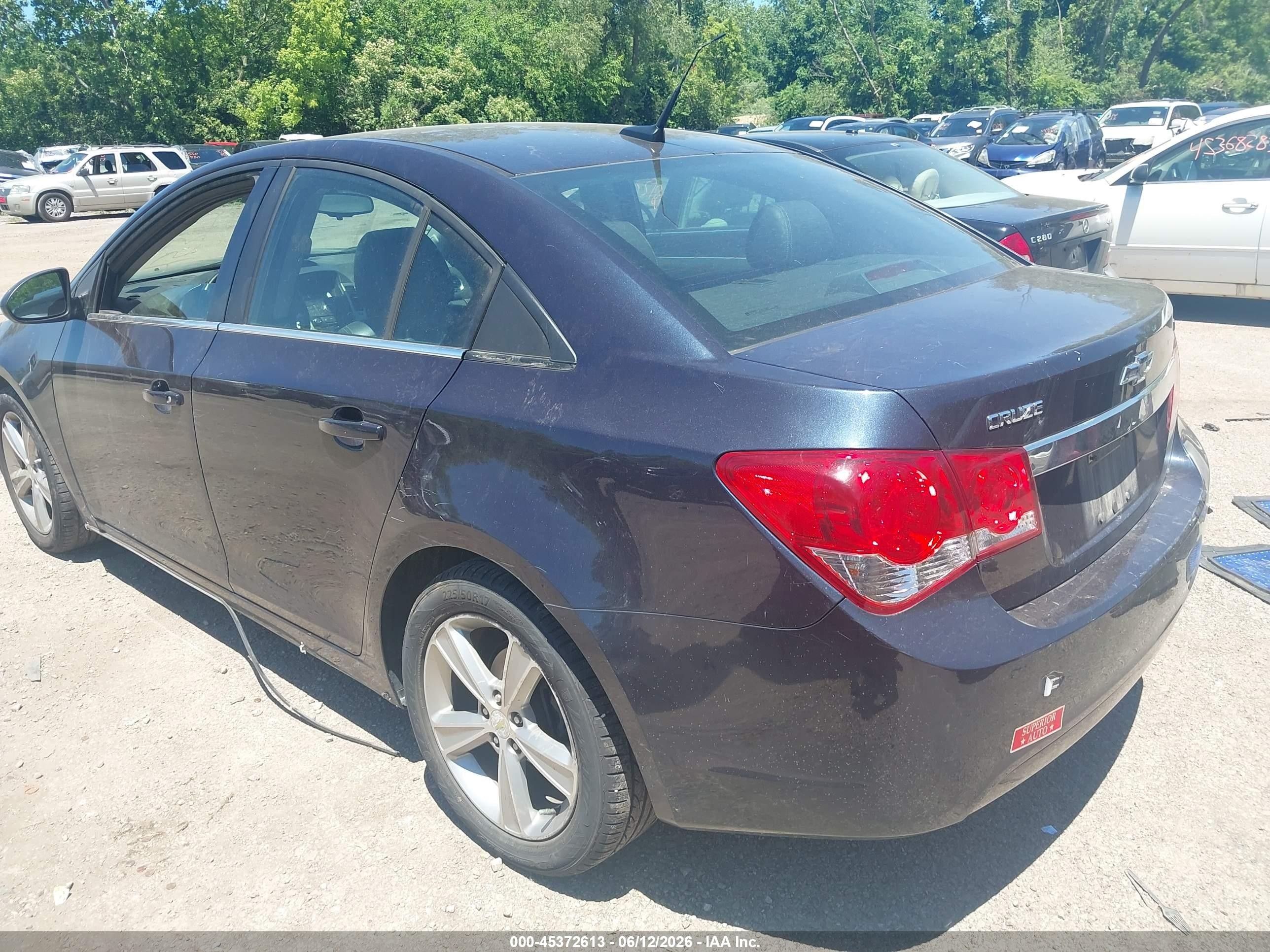 2014 Chevrolet Cruze 2lt Auto Black vin: 1G1PE5SBXE7380483