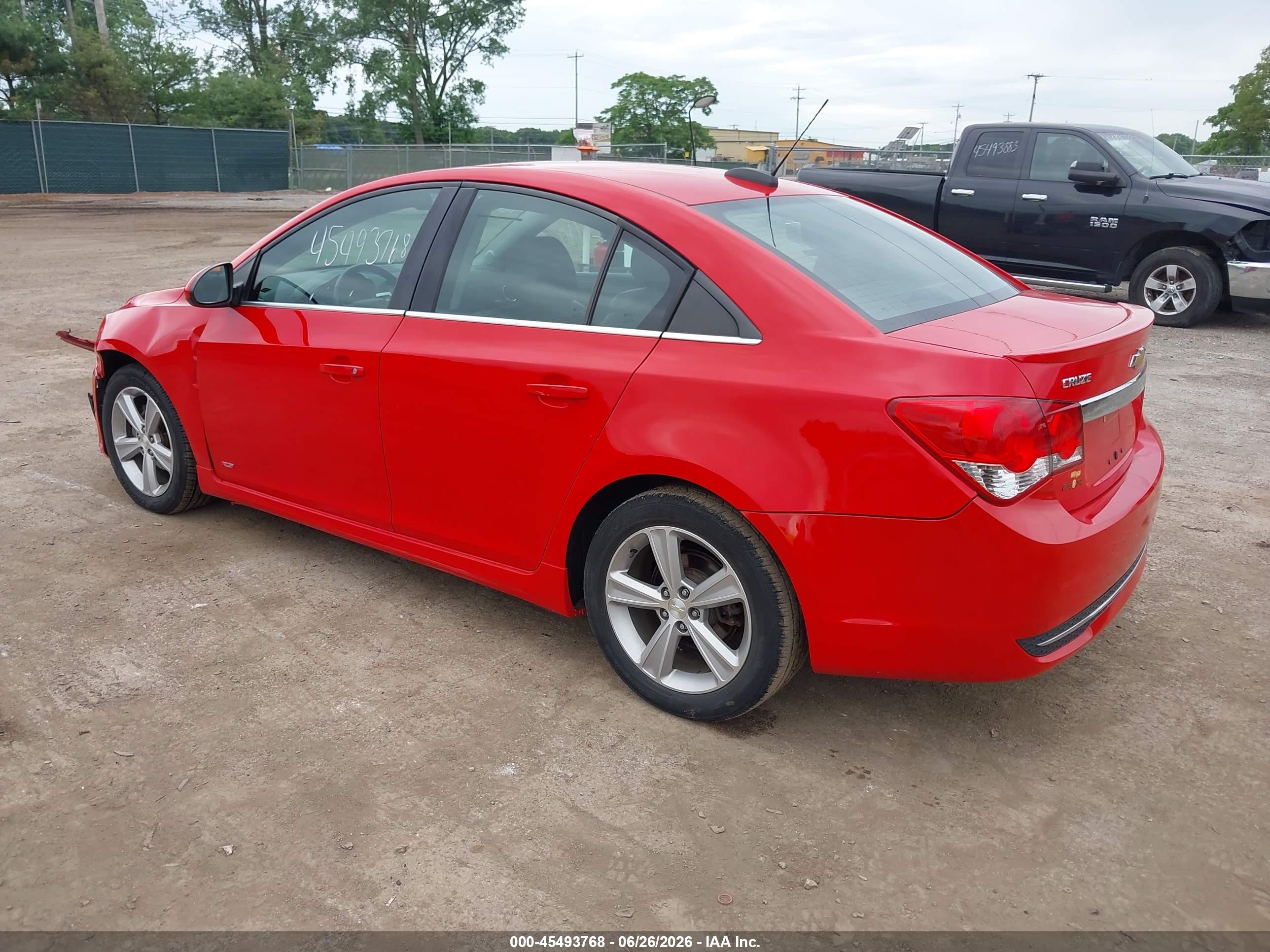 2015 Chevrolet Cruze 2lt Auto Red vin: 1G1PE5SBXF7115404