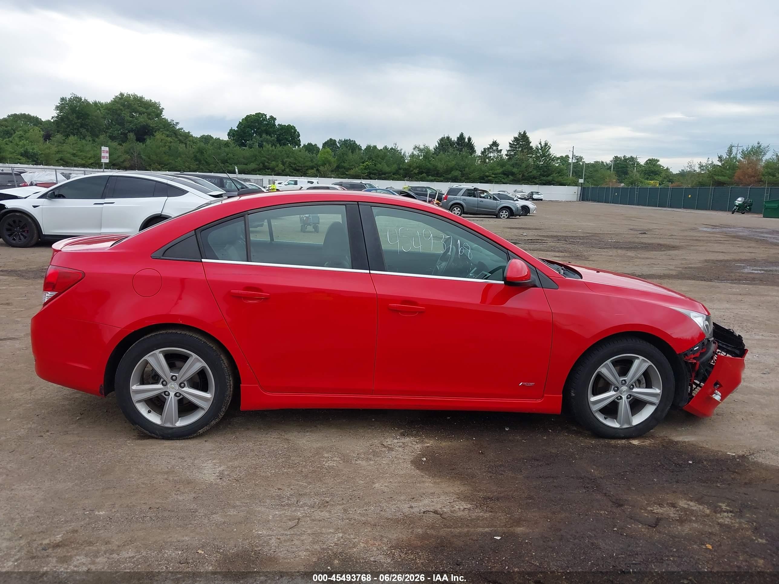 2015 Chevrolet Cruze 2lt Auto Red vin: 1G1PE5SBXF7115404