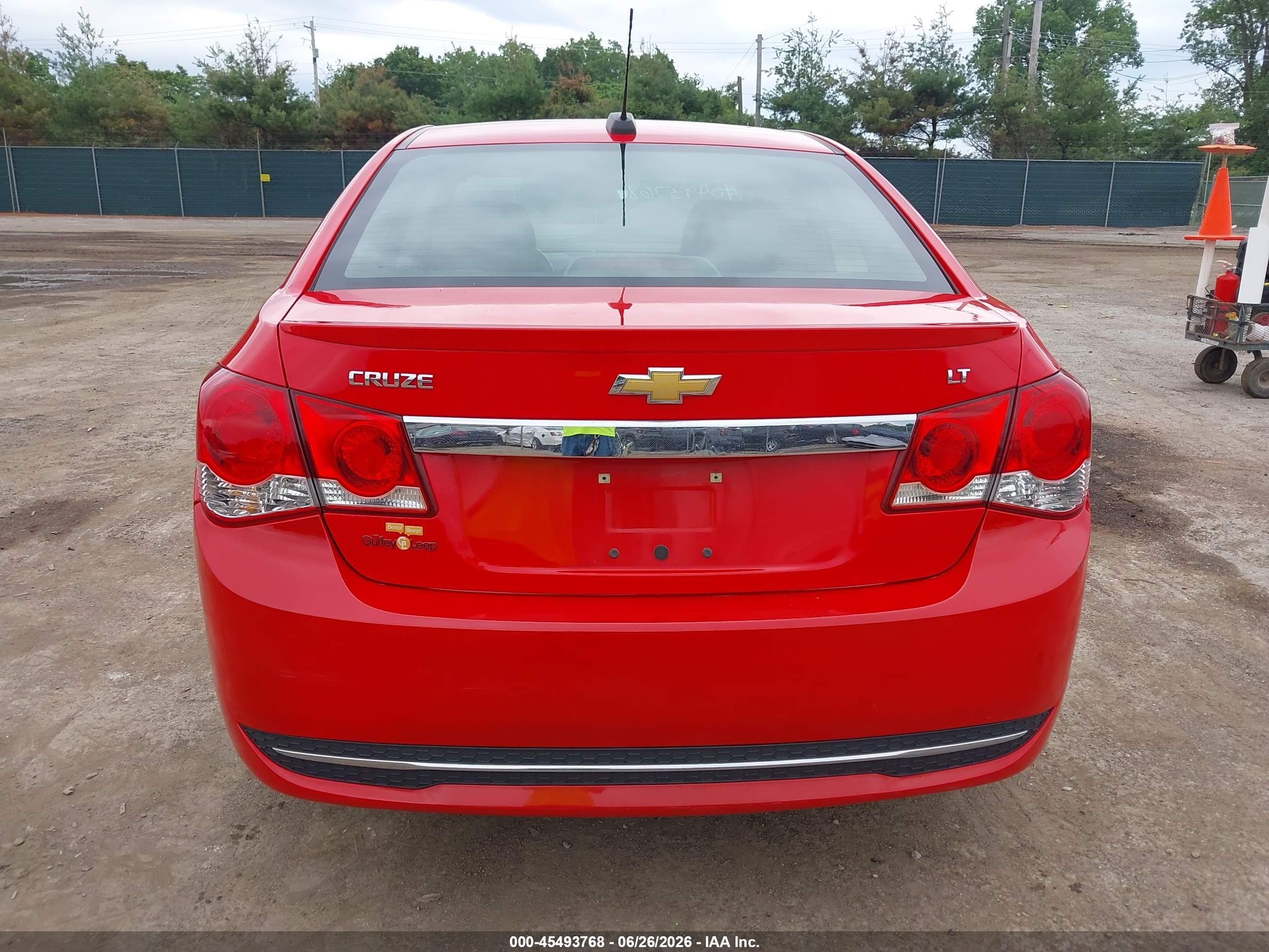 2015 Chevrolet Cruze 2lt Auto Red vin: 1G1PE5SBXF7115404