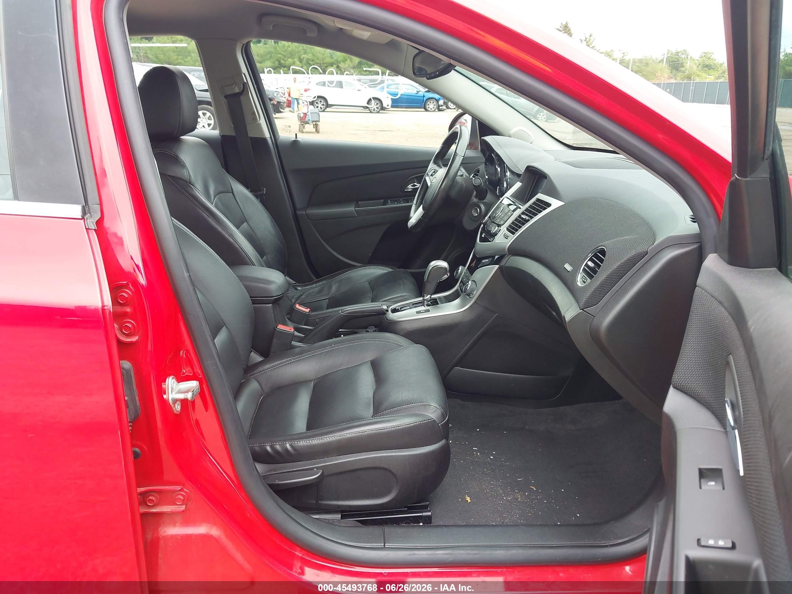2015 Chevrolet Cruze 2lt Auto Red vin: 1G1PE5SBXF7115404