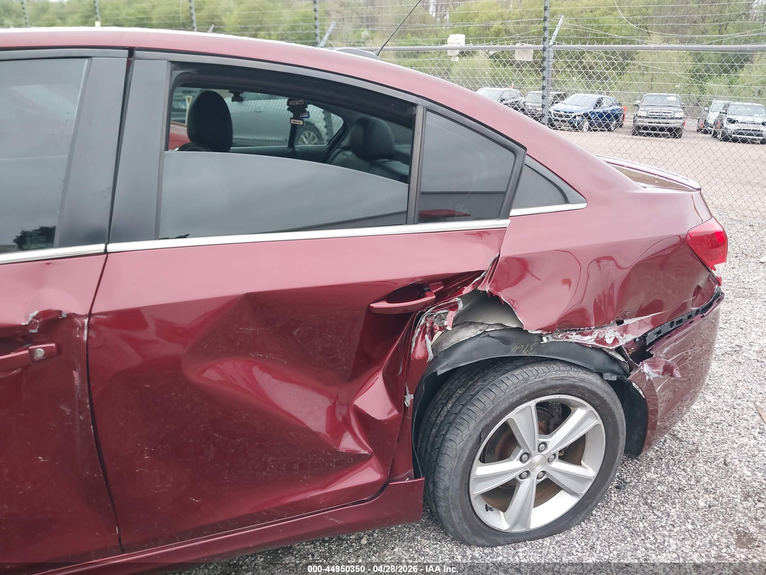 2015 Chevrolet Cruze 2lt Auto Red vin: 1G1PE5SBXF7121719