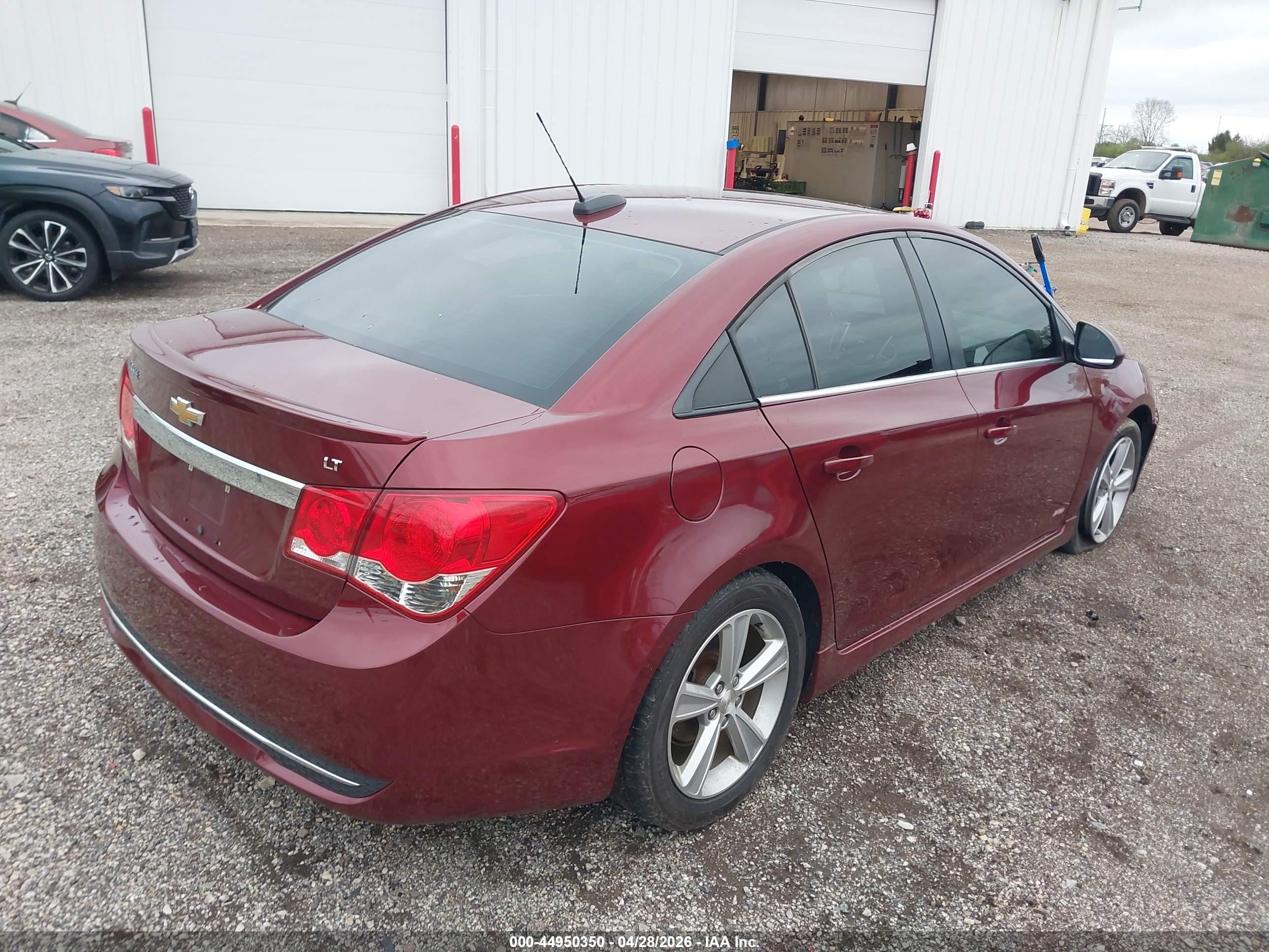 2015 Chevrolet Cruze 2lt Auto Red vin: 1G1PE5SBXF7121719