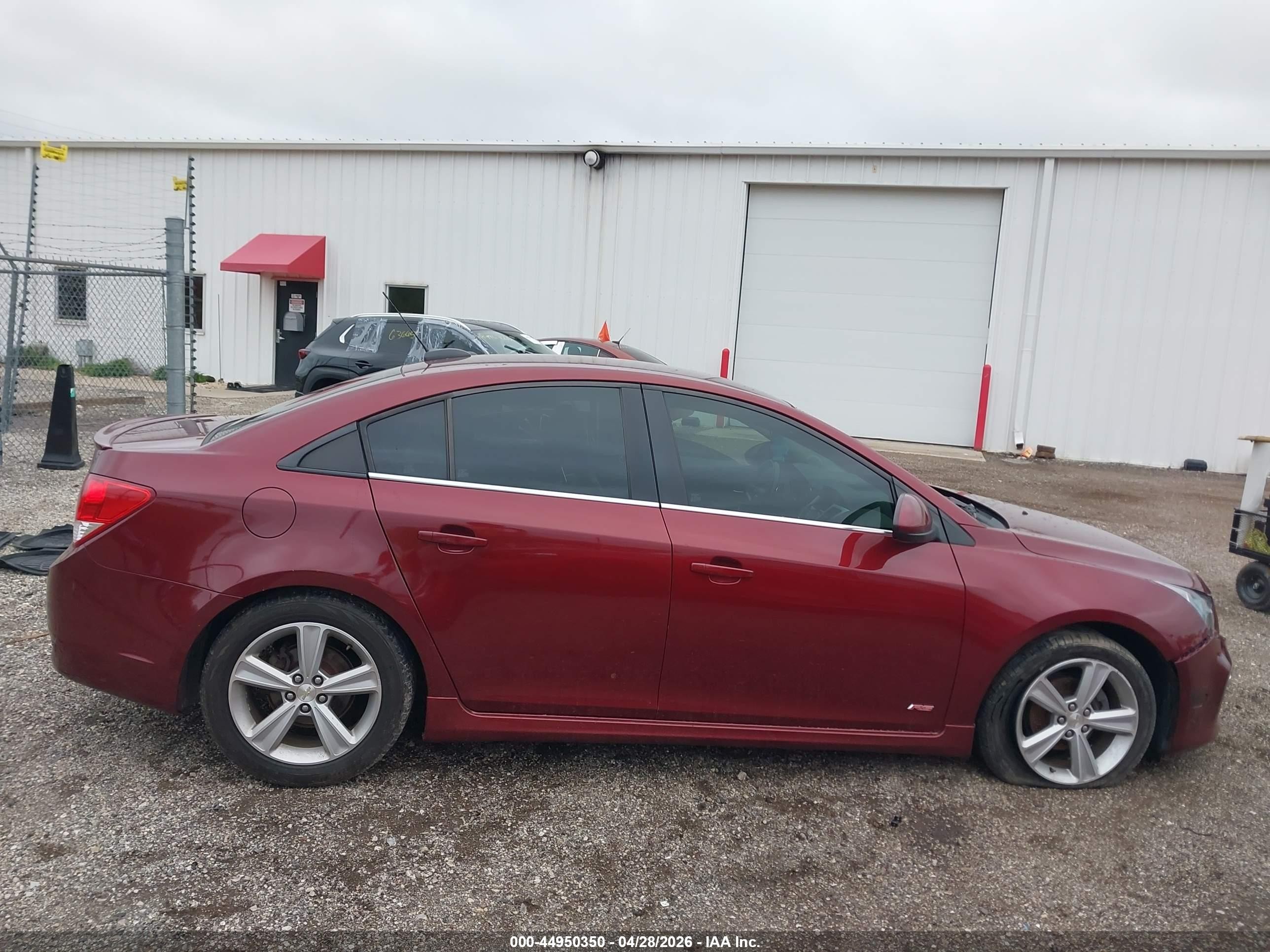 2015 Chevrolet Cruze 2lt Auto Red vin: 1G1PE5SBXF7121719
