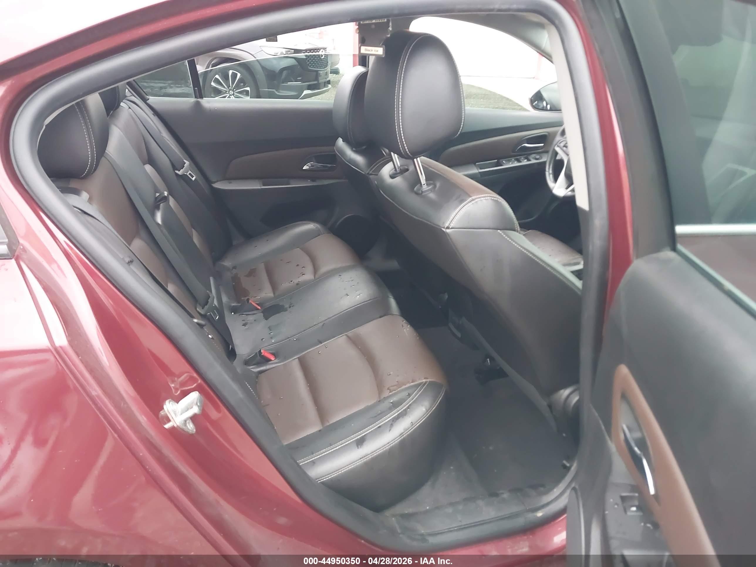2015 Chevrolet Cruze 2lt Auto Red vin: 1G1PE5SBXF7121719