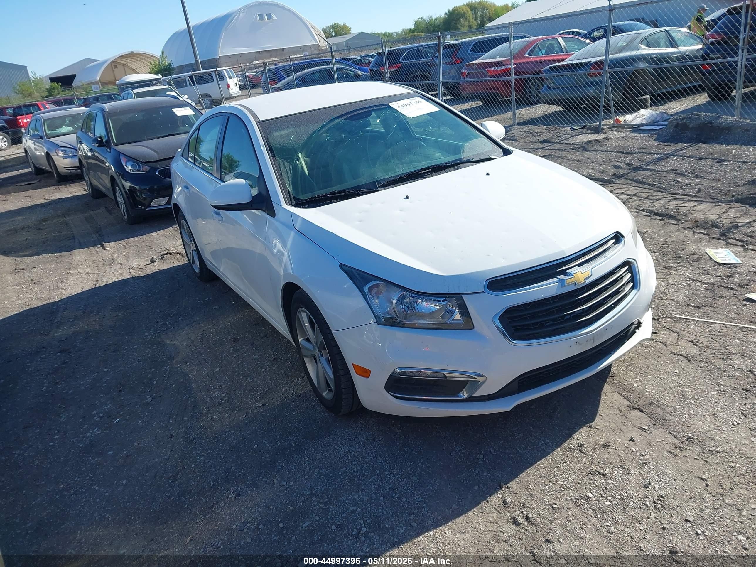 2015 Chevrolet Cruze 2lt Auto Silver vin: 1G1PE5SBXF7130615