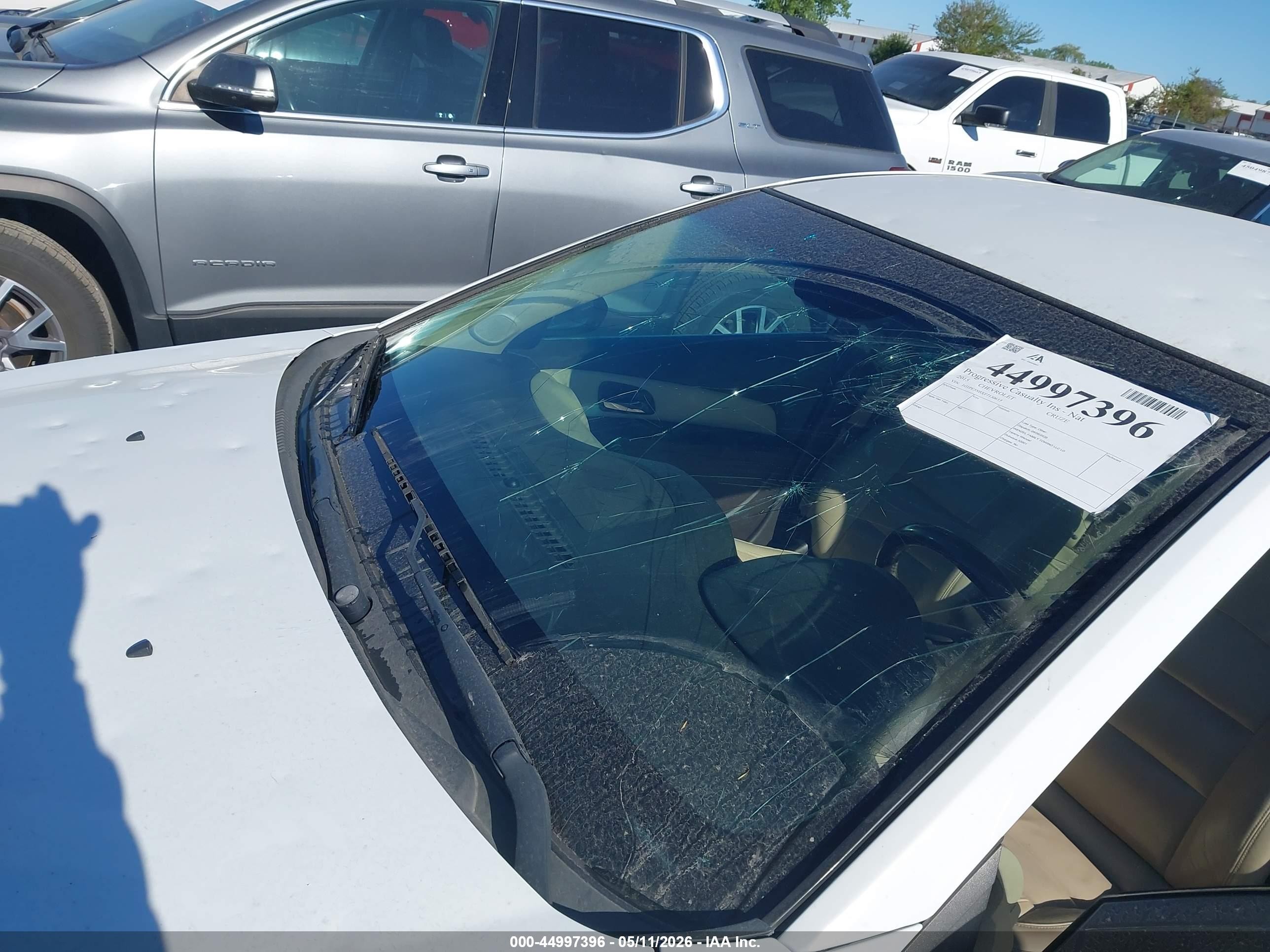 2015 Chevrolet Cruze 2lt Auto Серебряный vin: 1G1PE5SBXF7130615