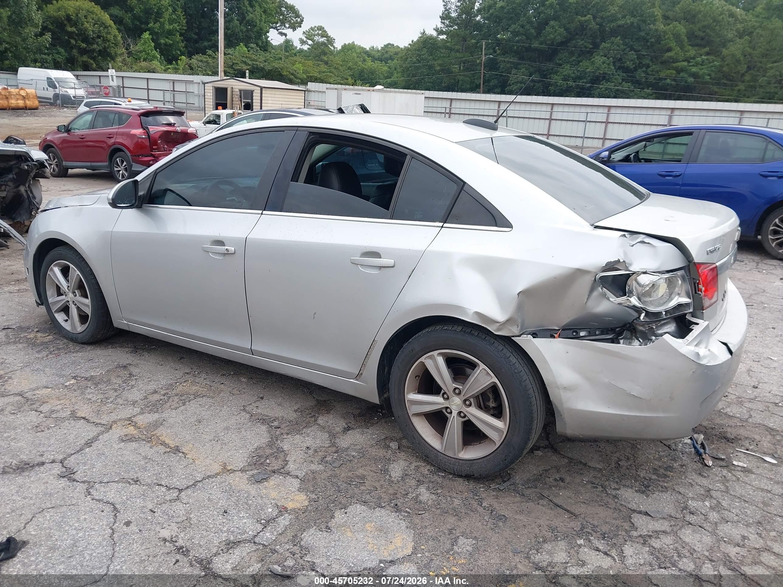 2015 Chevrolet Cruze 2lt Auto Silver vin: 1G1PE5SBXF7134423