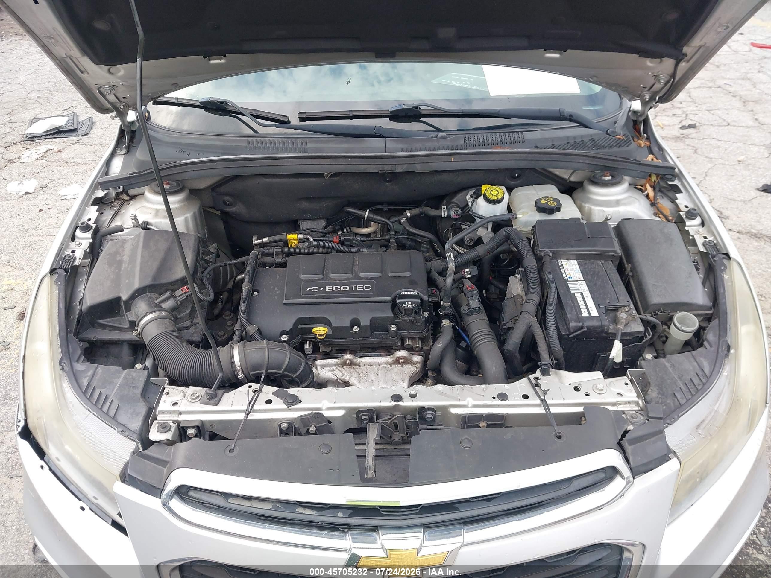 2015 Chevrolet Cruze 2lt Auto Silver vin: 1G1PE5SBXF7134423