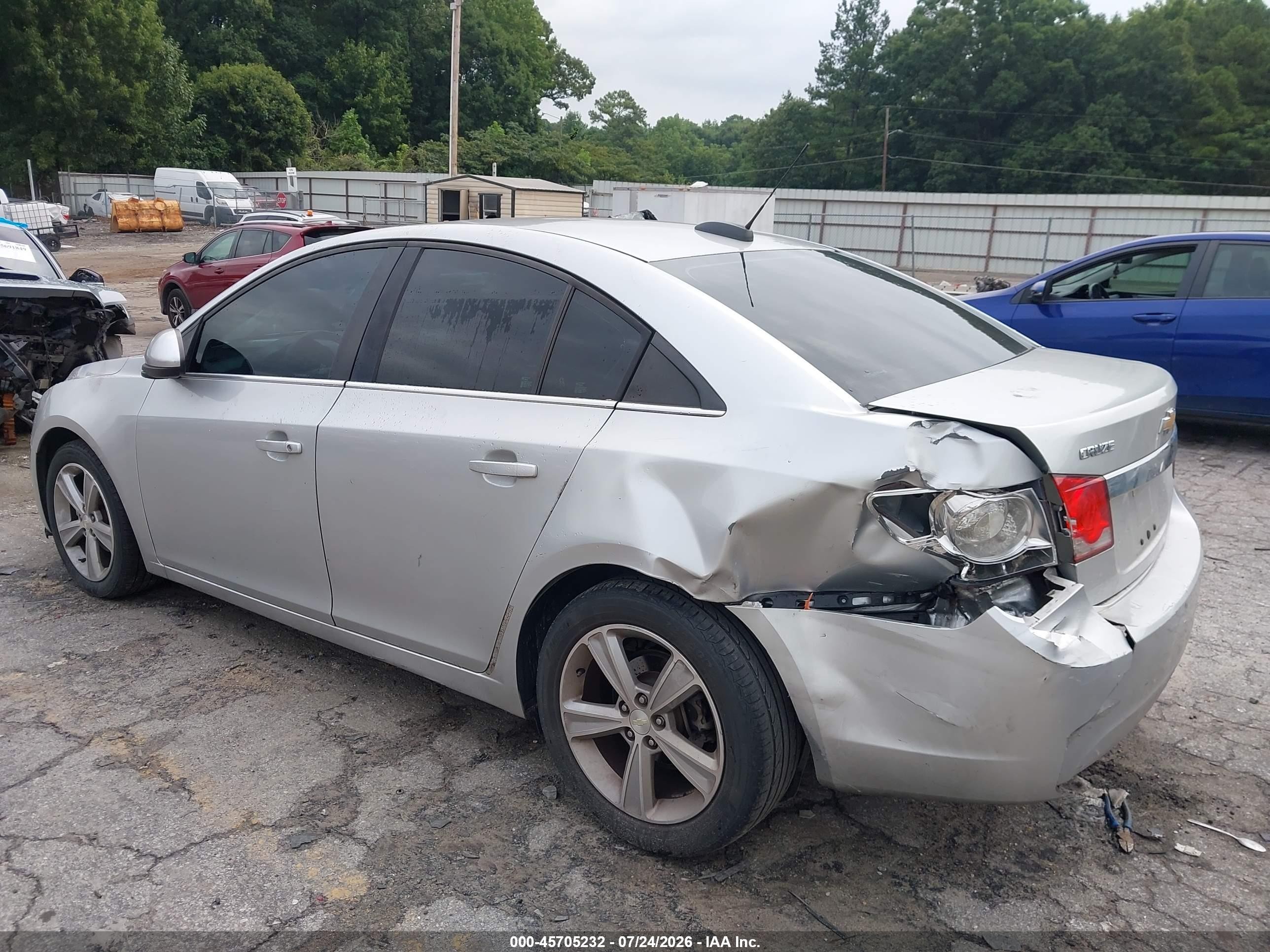 2015 Chevrolet Cruze 2lt Auto Silver vin: 1G1PE5SBXF7134423