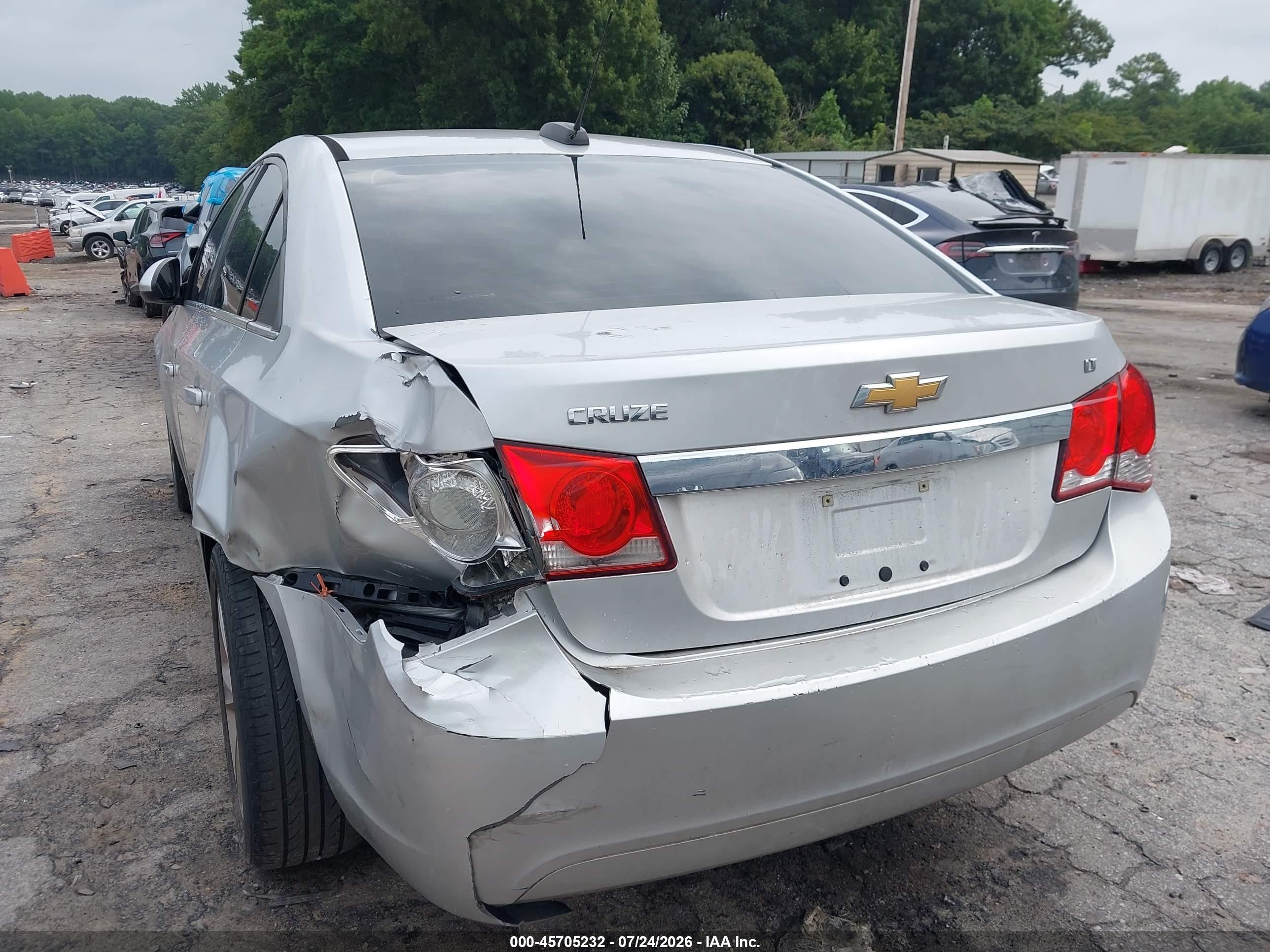 2015 Chevrolet Cruze 2lt Auto Silver vin: 1G1PE5SBXF7134423