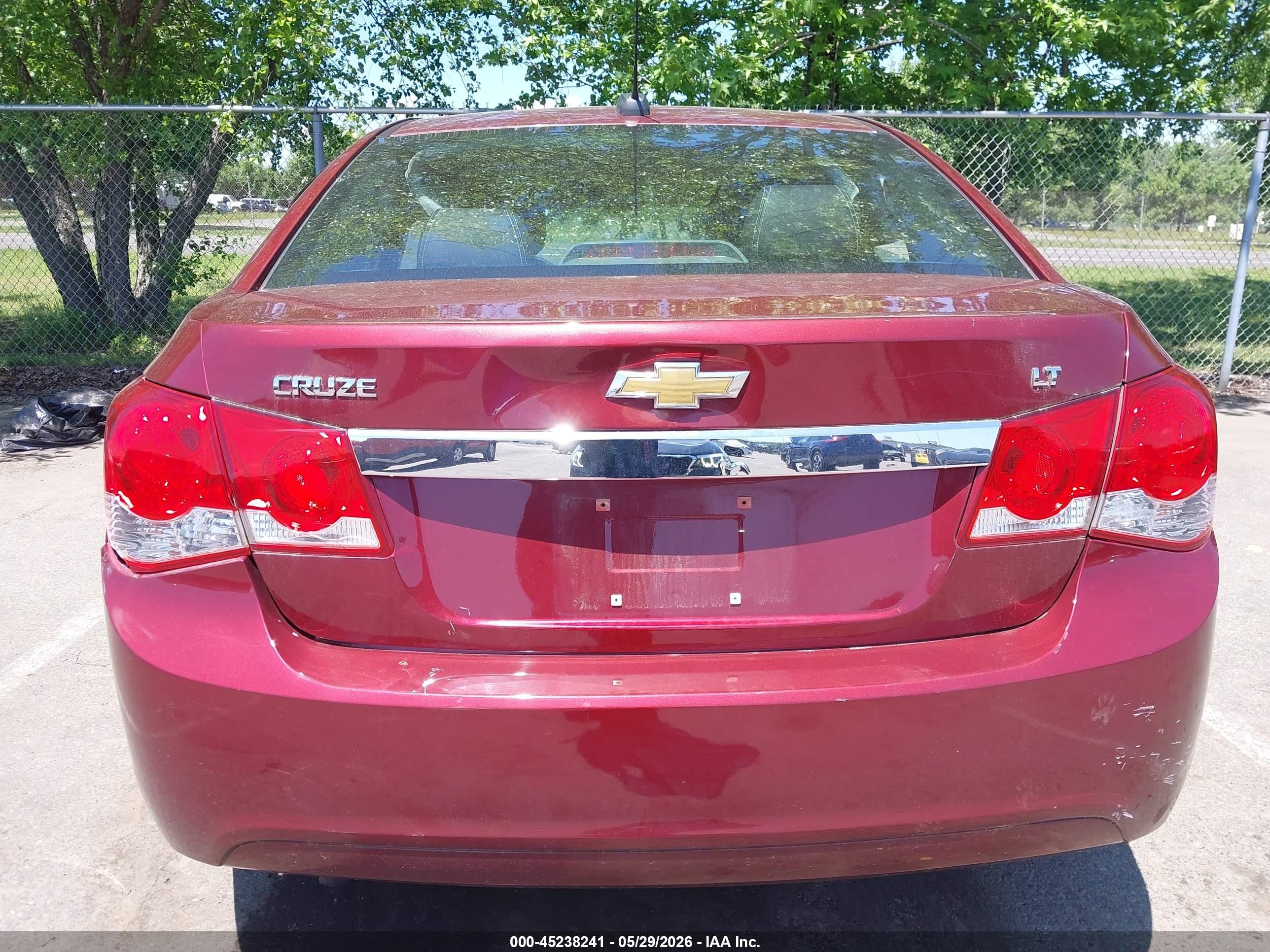 2015 Chevrolet Cruze 2lt Auto Red vin: 1G1PE5SBXF7178549