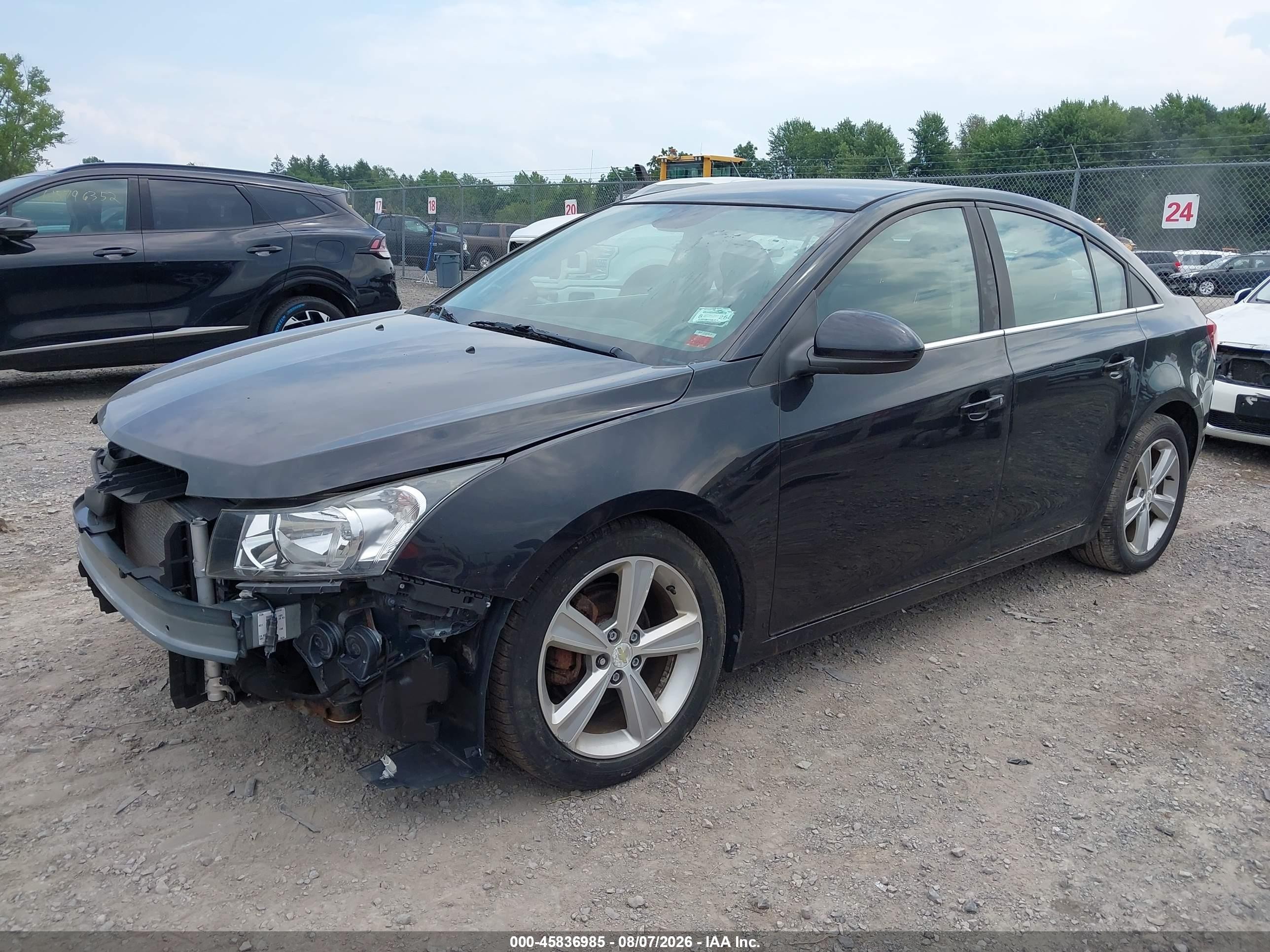 2015 Chevrolet Cruze 2lt Auto Black vin: 1G1PE5SBXF7210433