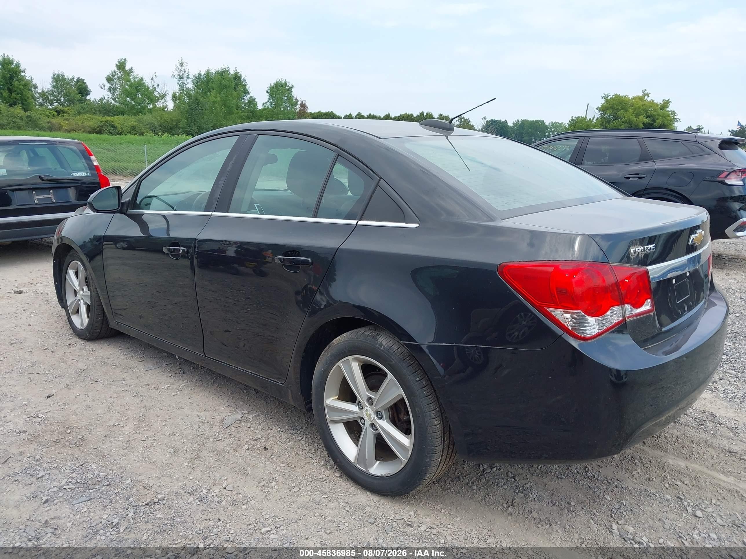 2015 Chevrolet Cruze 2lt Auto Black vin: 1G1PE5SBXF7210433