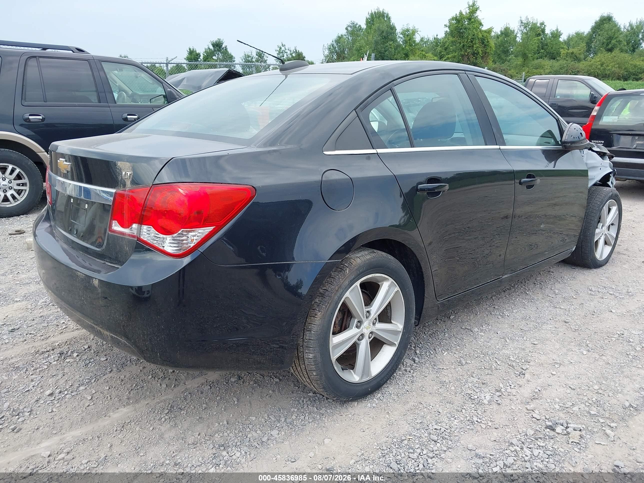 2015 Chevrolet Cruze 2lt Auto Black vin: 1G1PE5SBXF7210433