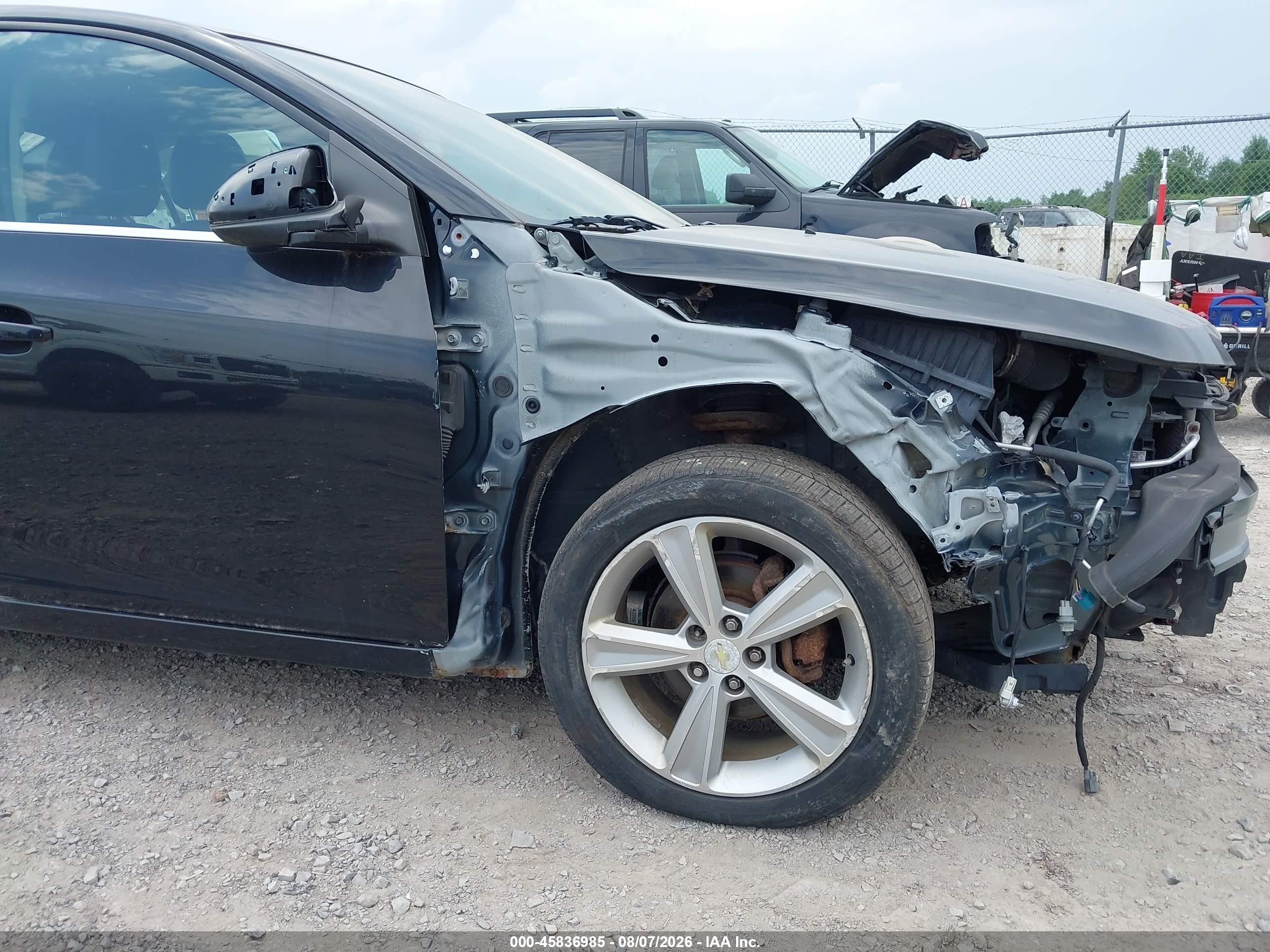 2015 Chevrolet Cruze 2lt Auto Black vin: 1G1PE5SBXF7210433