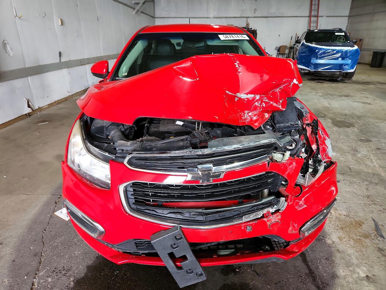 2015 Chevrolet Cruze Lt Red vin: 1G1PE5SBXF7221173