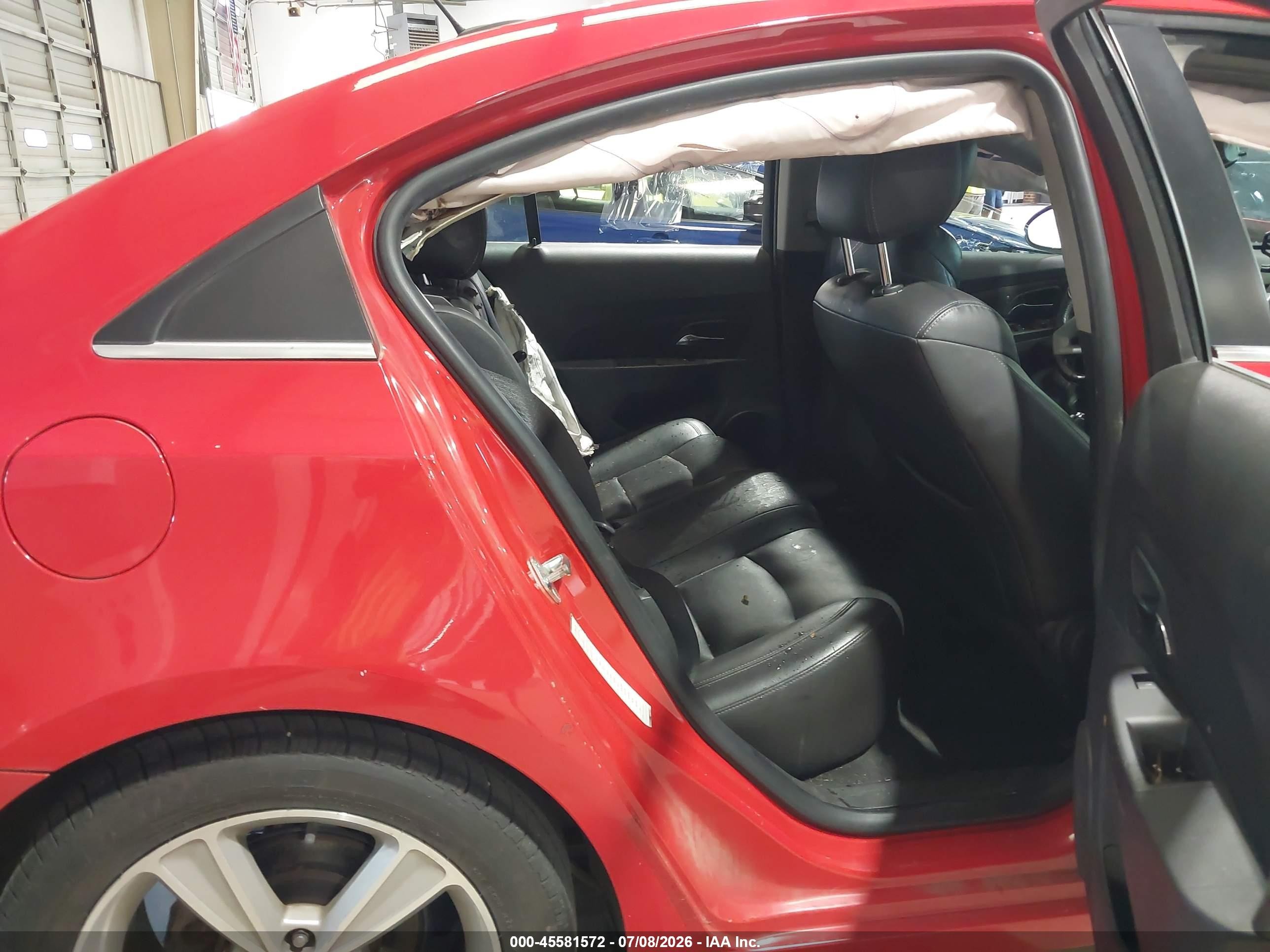 2015 Chevrolet Cruze 2lt Auto Red vin: 1G1PE5SBXF7232092