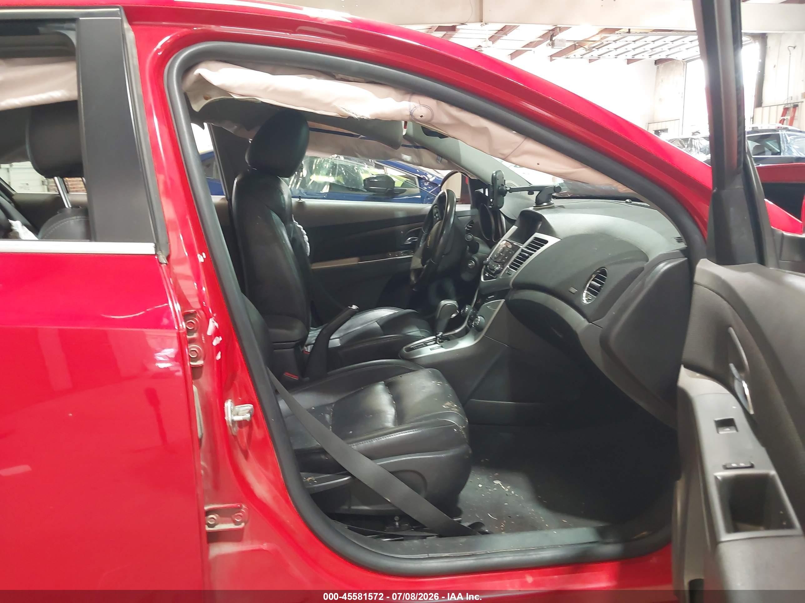 2015 Chevrolet Cruze 2lt Auto Red vin: 1G1PE5SBXF7232092