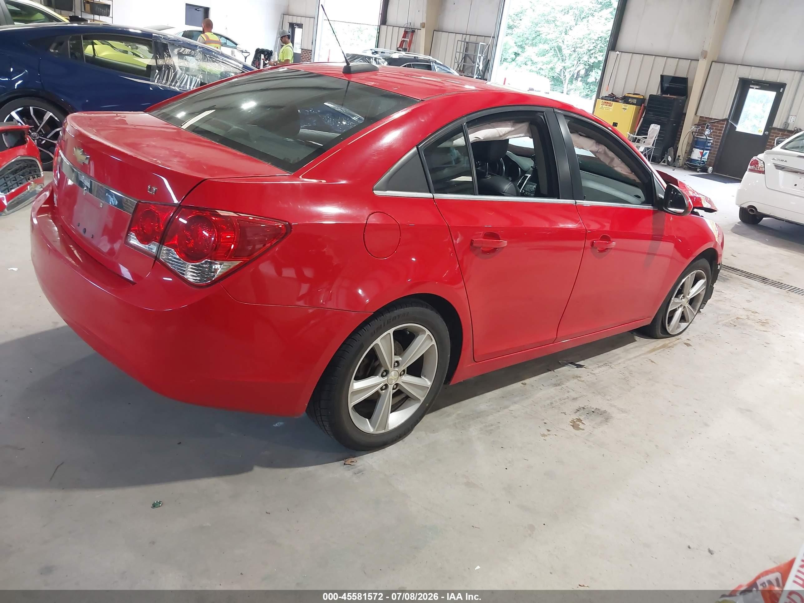 2015 Chevrolet Cruze 2lt Auto Red vin: 1G1PE5SBXF7232092