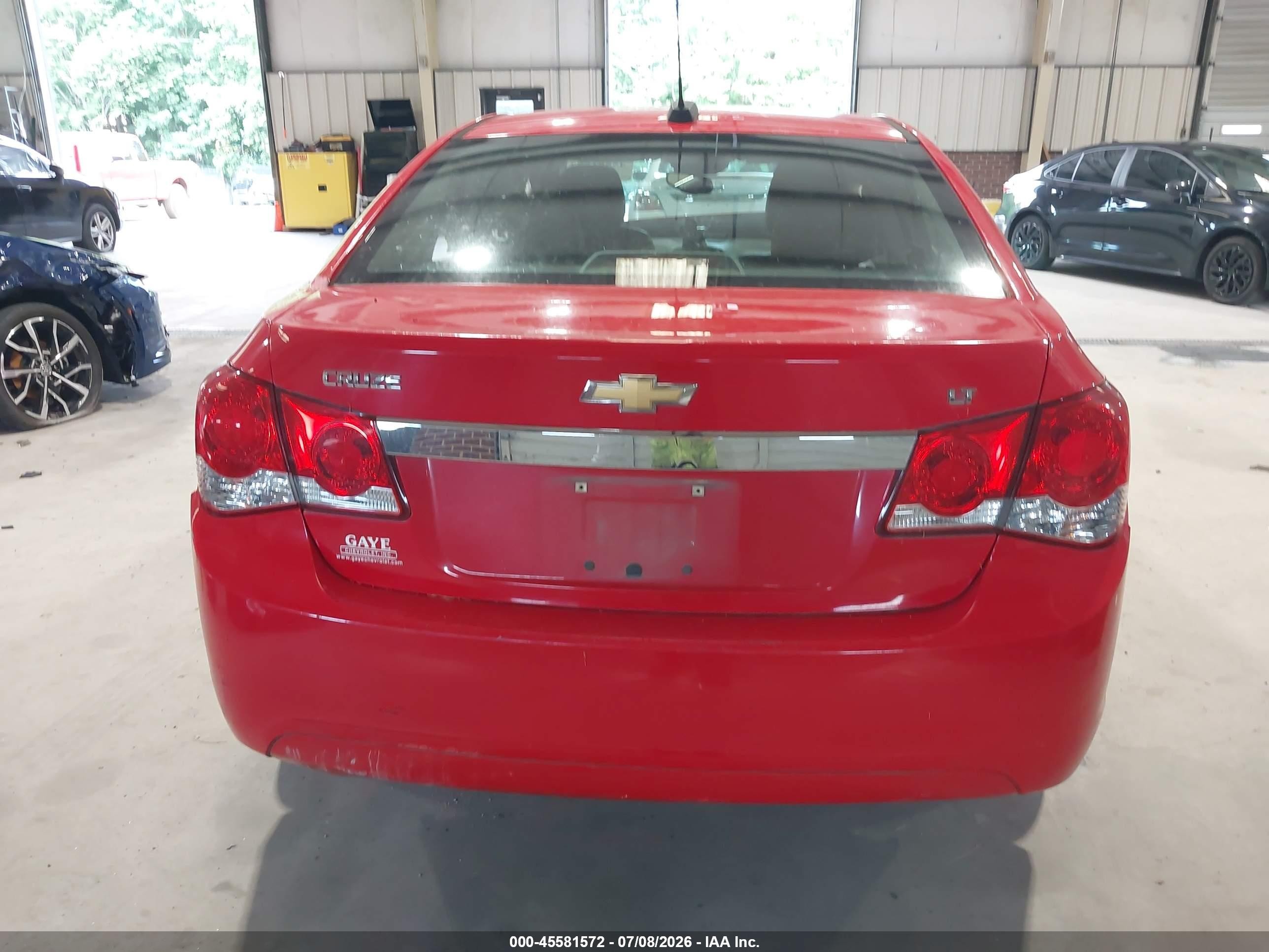 2015 Chevrolet Cruze 2lt Auto Red vin: 1G1PE5SBXF7232092