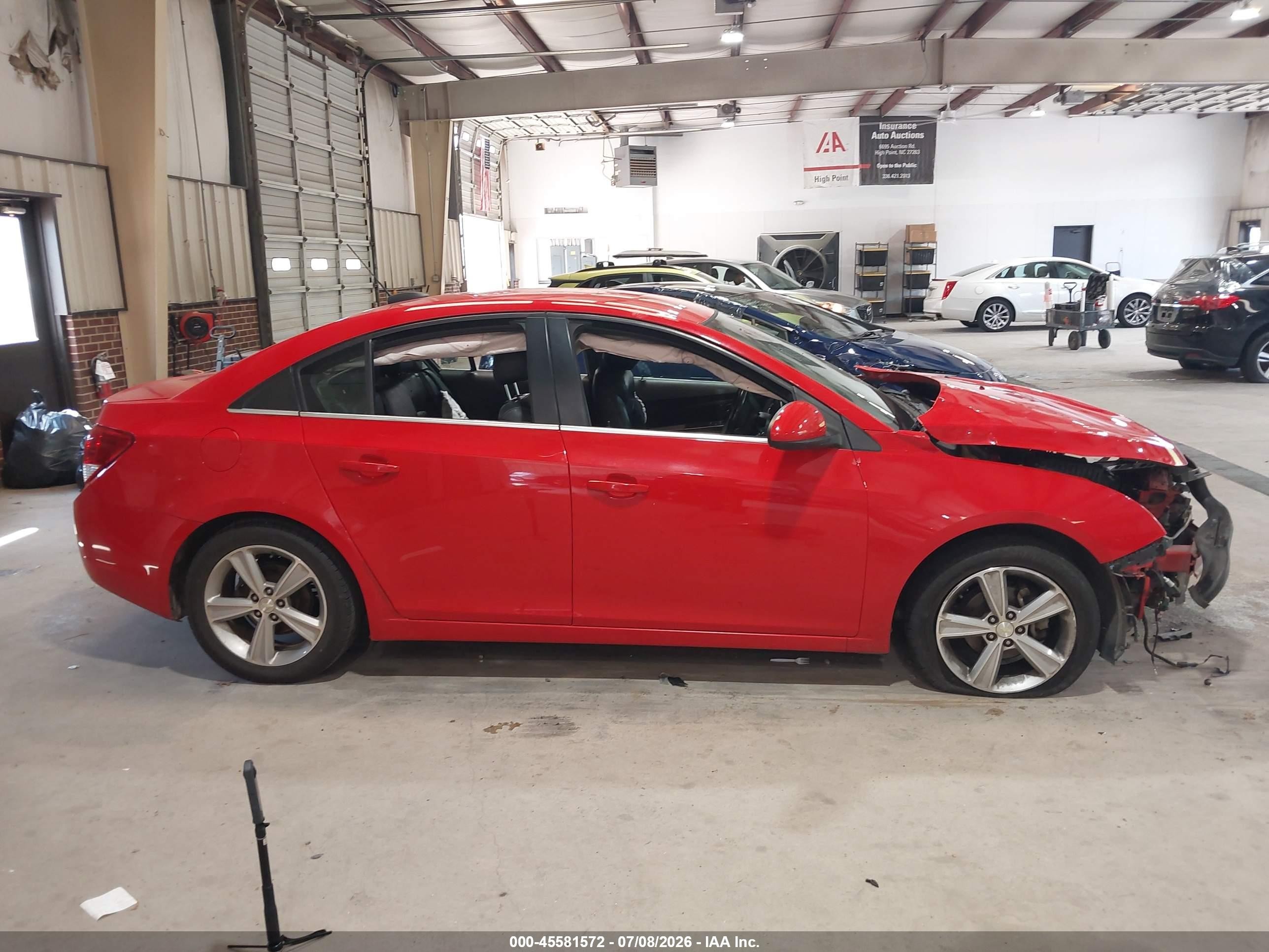 2015 Chevrolet Cruze 2lt Auto Red vin: 1G1PE5SBXF7232092