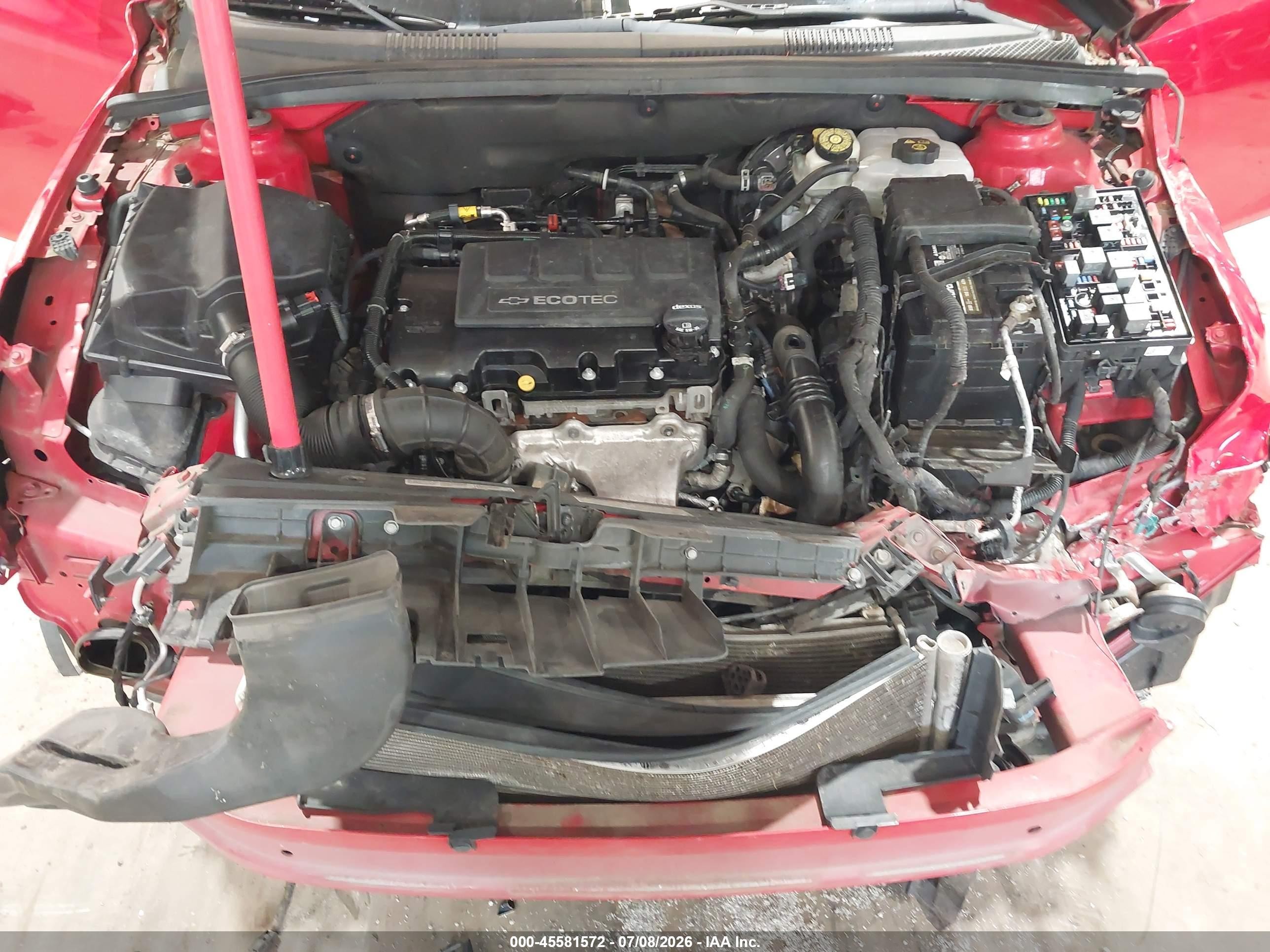 2015 Chevrolet Cruze 2lt Auto Red vin: 1G1PE5SBXF7232092