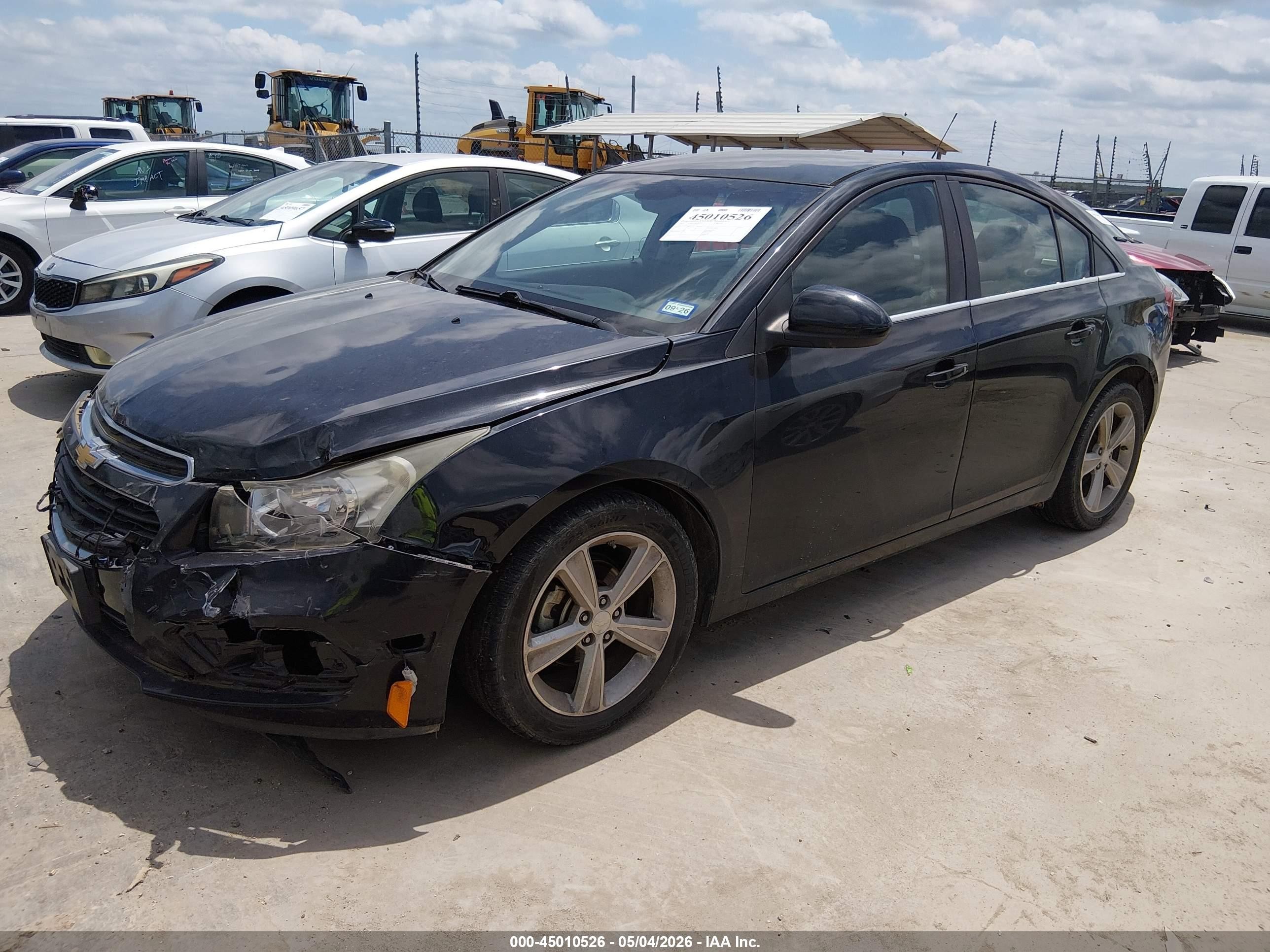 2015 Chevrolet Cruze 2lt Auto Black vin: 1G1PE5SBXF7267702