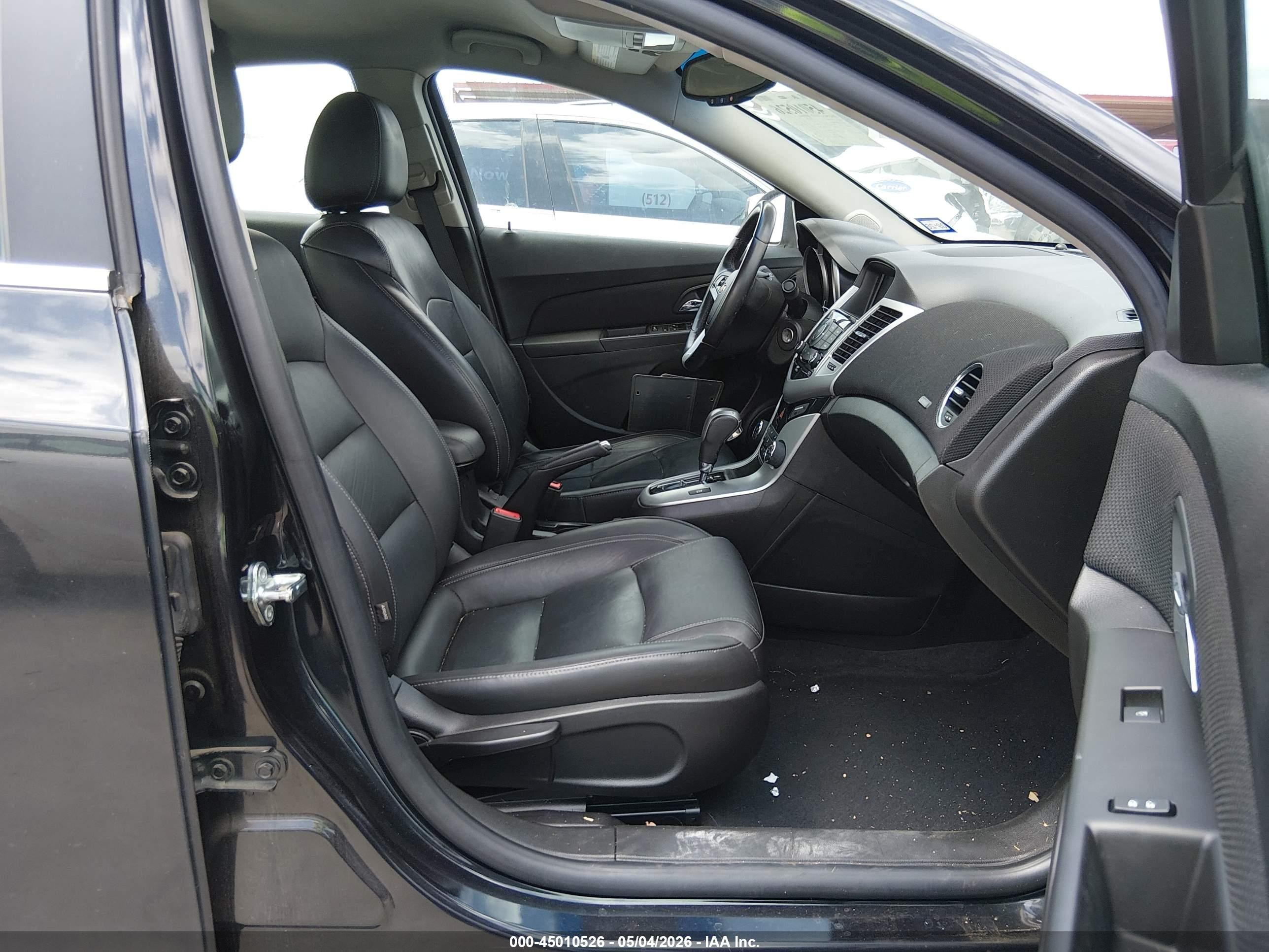 2015 Chevrolet Cruze 2lt Auto Black vin: 1G1PE5SBXF7267702
