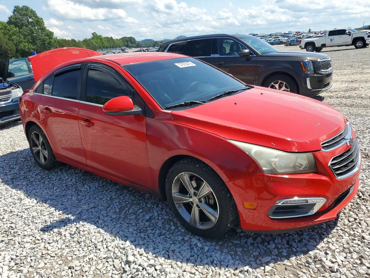 2015 Chevrolet Cruze Lt Red vin: 1G1PE5SBXF7289957