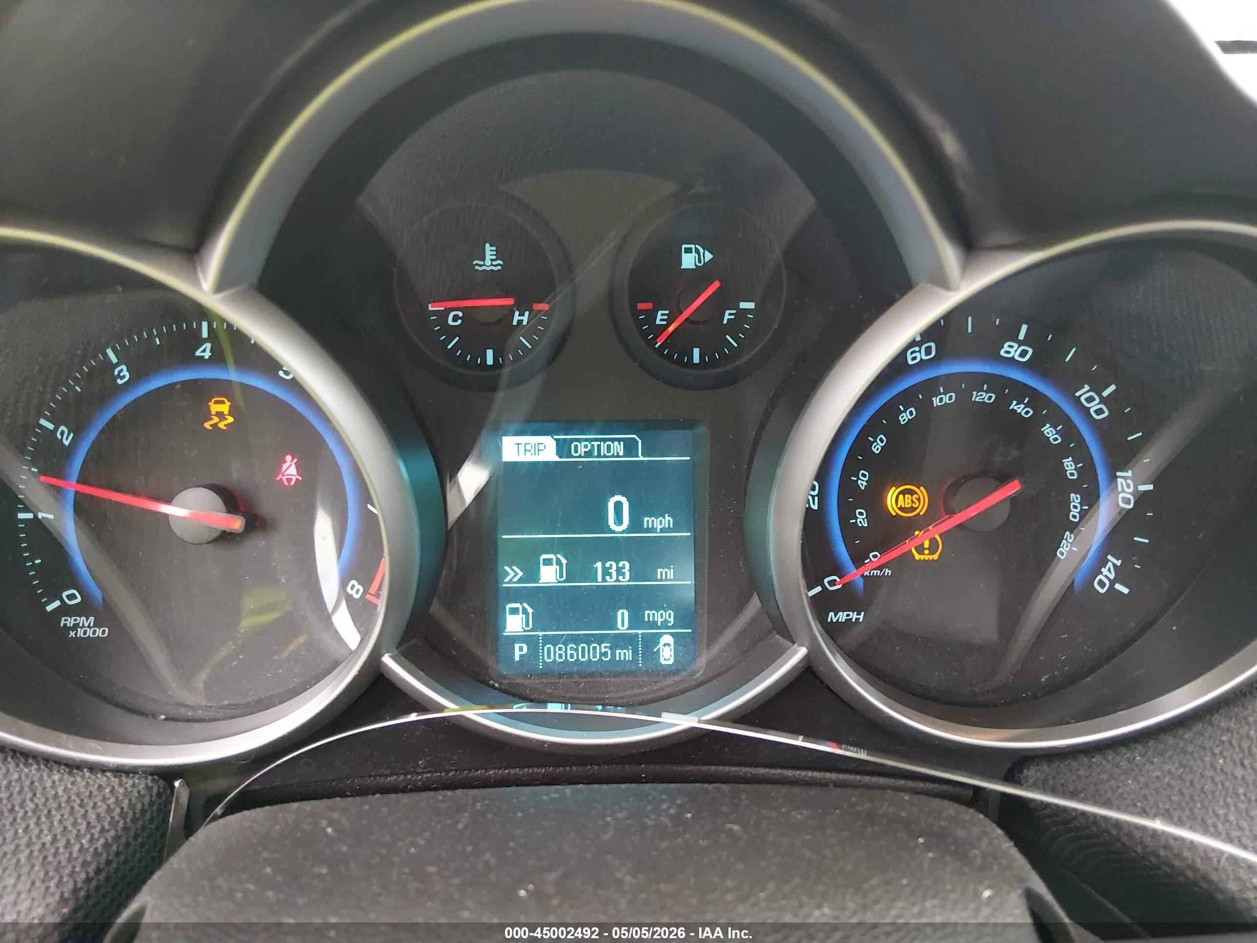 2016 Chevrolet Cruze Limited 1lt Auto Серебряный vin: 1G1PE5SBXG7200633