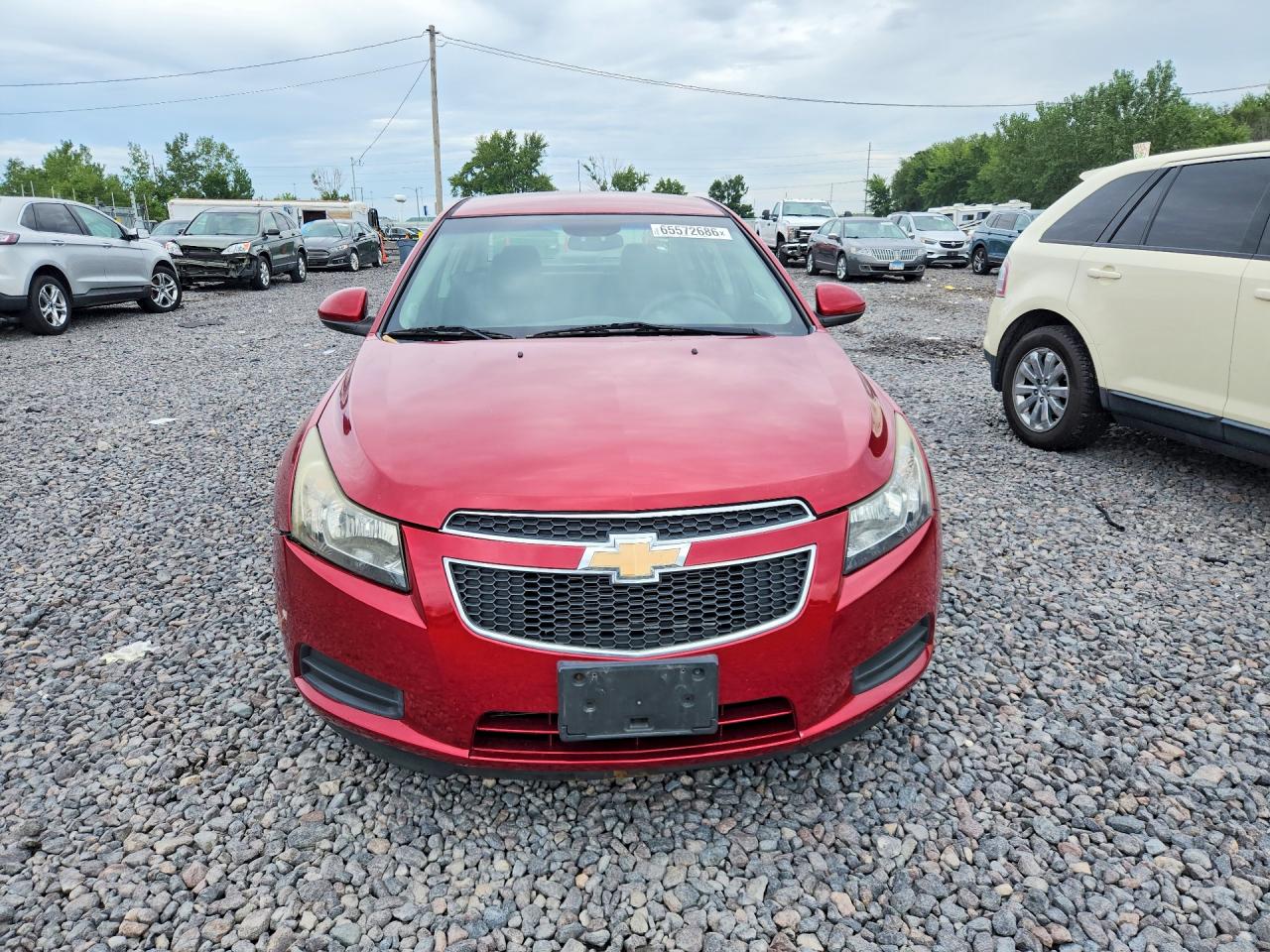 2012 Chevrolet Cruze Lt Burgundy vin: 1G1PE5SC0C7112743