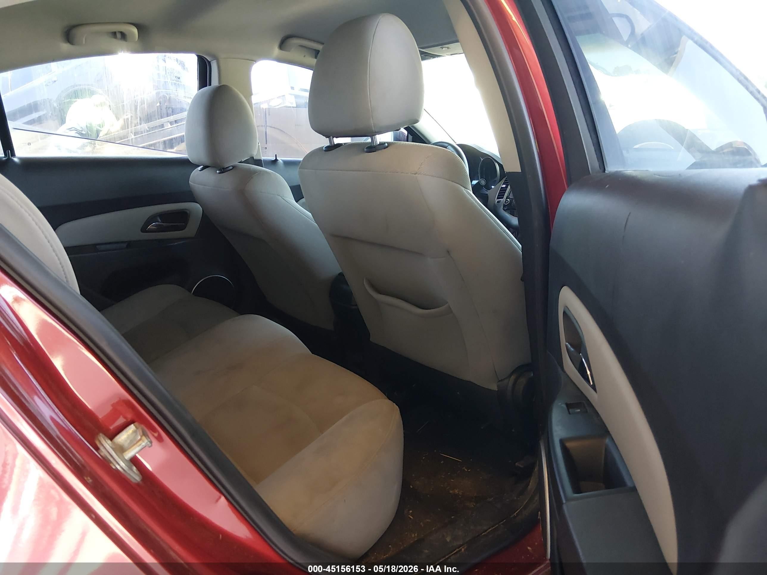2012 Chevrolet Cruze Lt Red vin: 1G1PE5SC0C7234289
