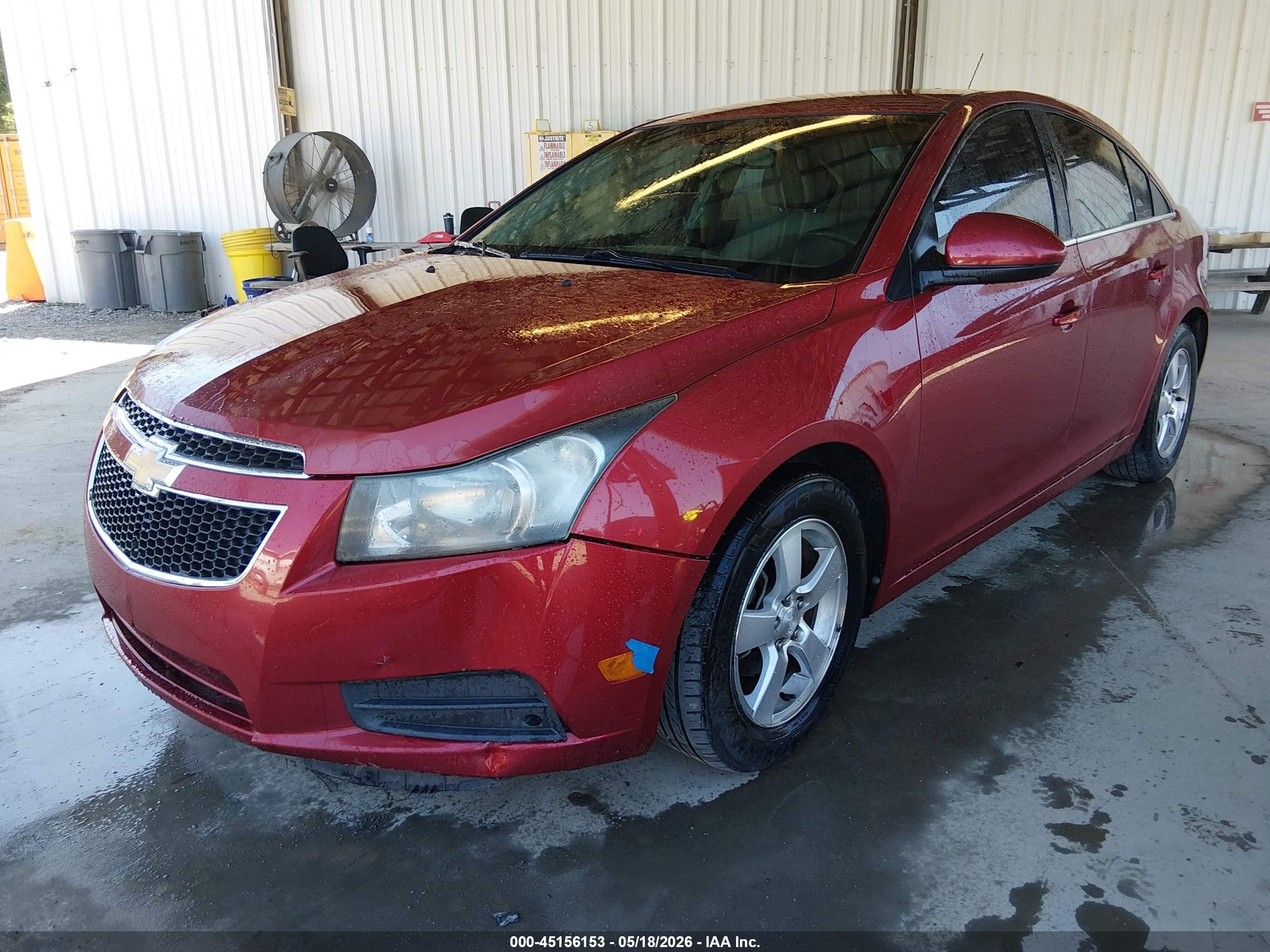 2012 Chevrolet Cruze Lt Red vin: 1G1PE5SC0C7234289
