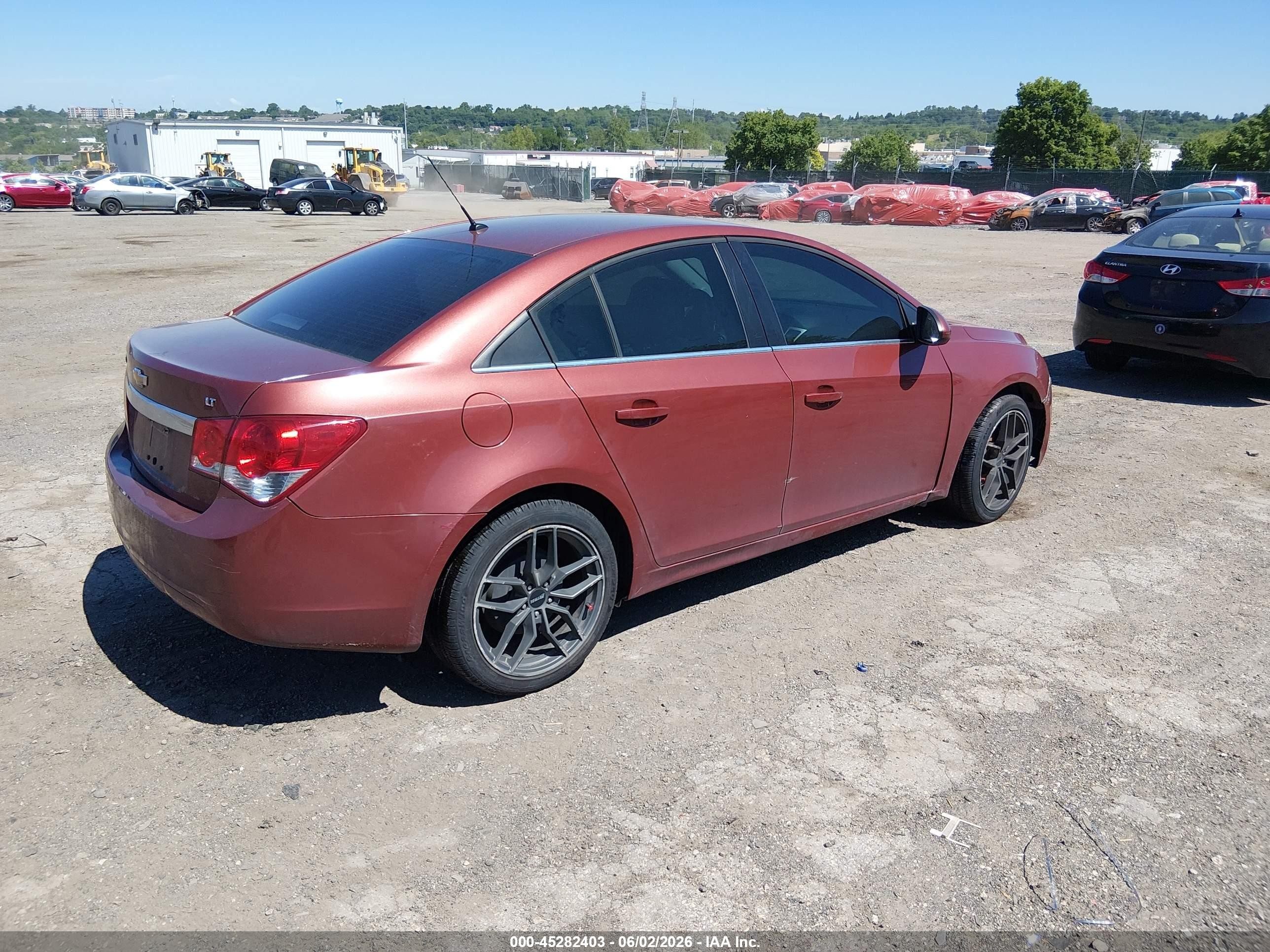 2012 Chevrolet Cruze Lt Red vin: 1G1PE5SC0C7371782