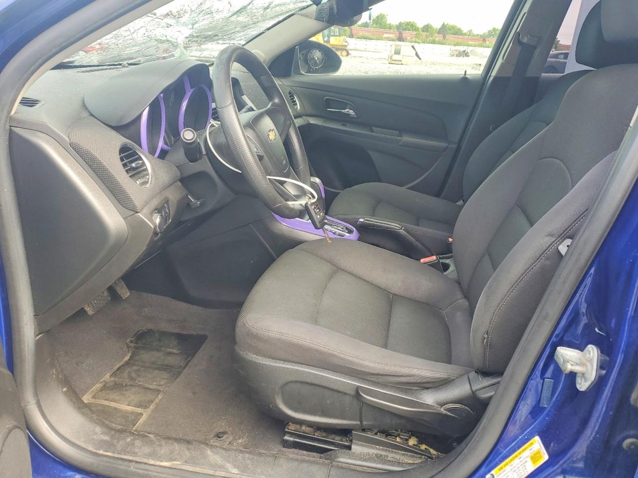 2012 Chevrolet Cruze Lt Blue vin: 1G1PE5SC3C7274429