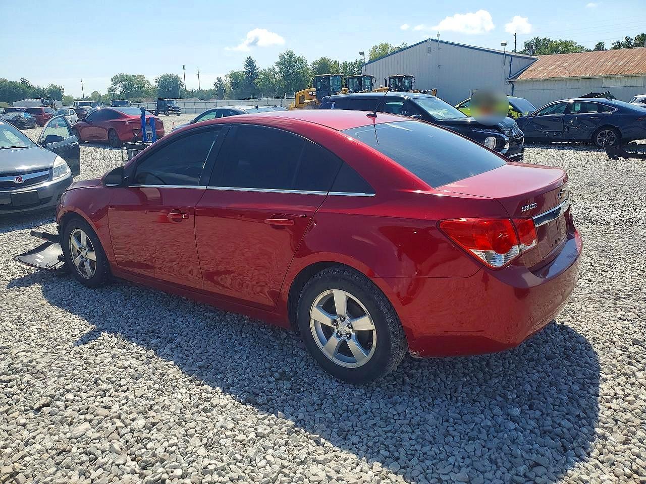 2012 Chevrolet Cruze Lt Red vin: 1G1PE5SC4C7253590
