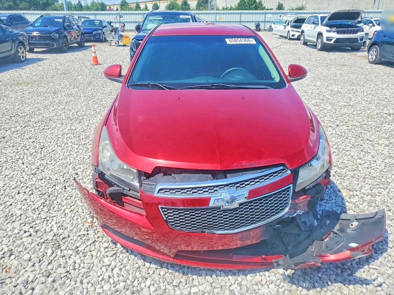 2012 Chevrolet Cruze Lt Red vin: 1G1PE5SC4C7253590