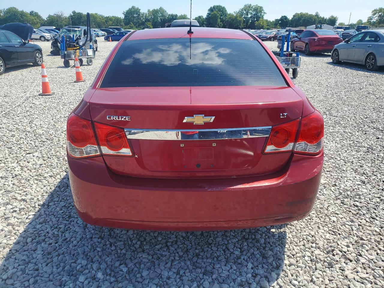2012 Chevrolet Cruze Lt Red vin: 1G1PE5SC4C7253590
