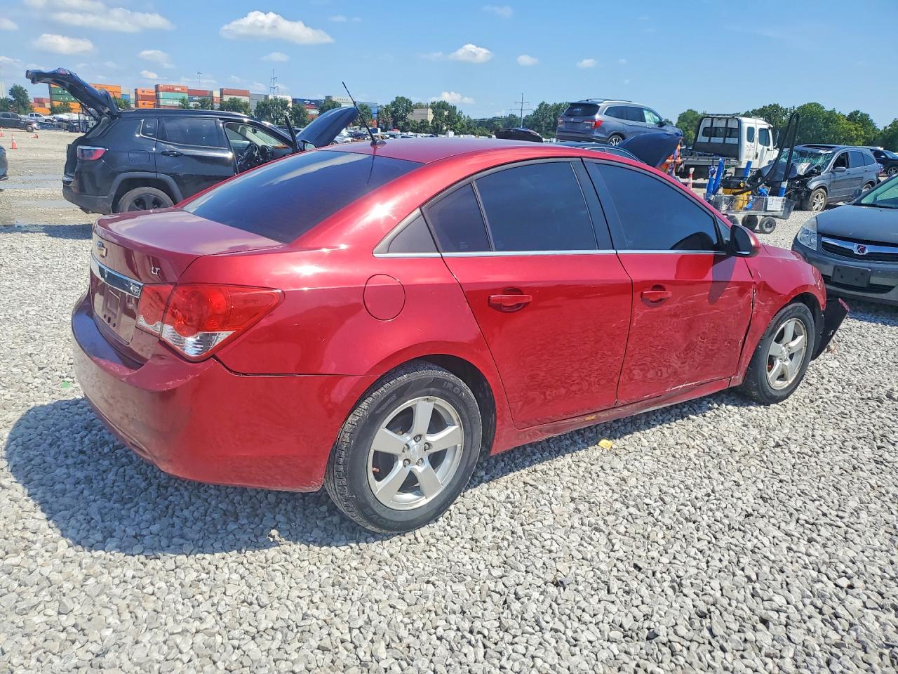 2012 Chevrolet Cruze Lt Red vin: 1G1PE5SC4C7253590