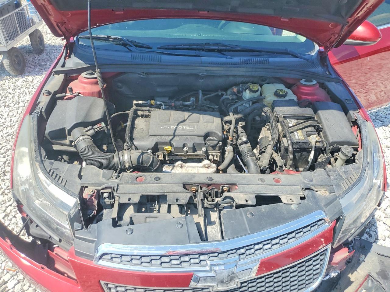 2012 Chevrolet Cruze Lt Red vin: 1G1PE5SC4C7253590