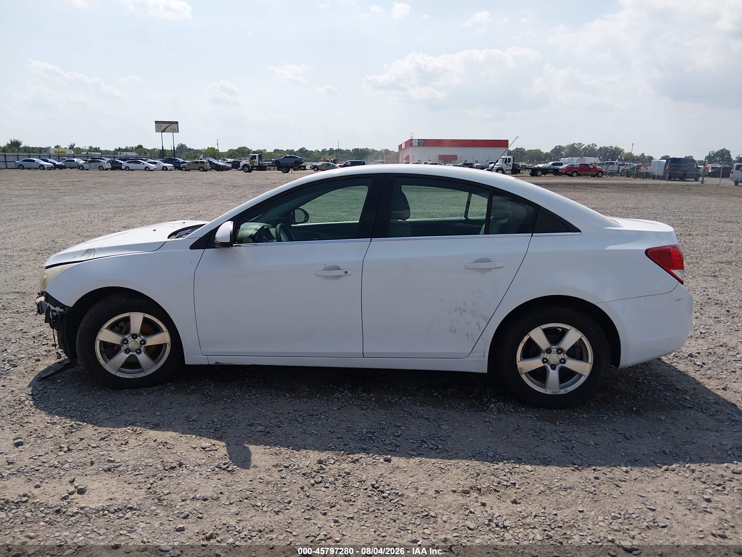 2012 Chevrolet Cruze Lt White vin: 1G1PE5SC4C7325288