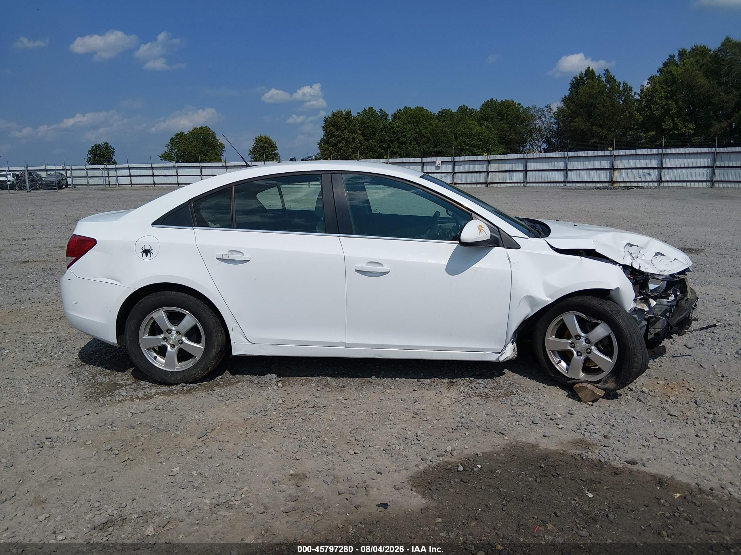 2012 Chevrolet Cruze Lt White vin: 1G1PE5SC4C7325288