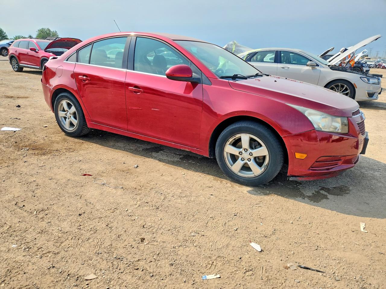 2012 Chevrolet Cruze Lt Red vin: 1G1PE5SC6C7235303