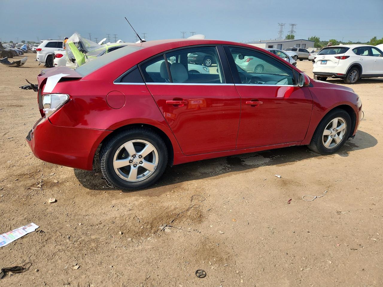 2012 Chevrolet Cruze Lt Red vin: 1G1PE5SC6C7235303