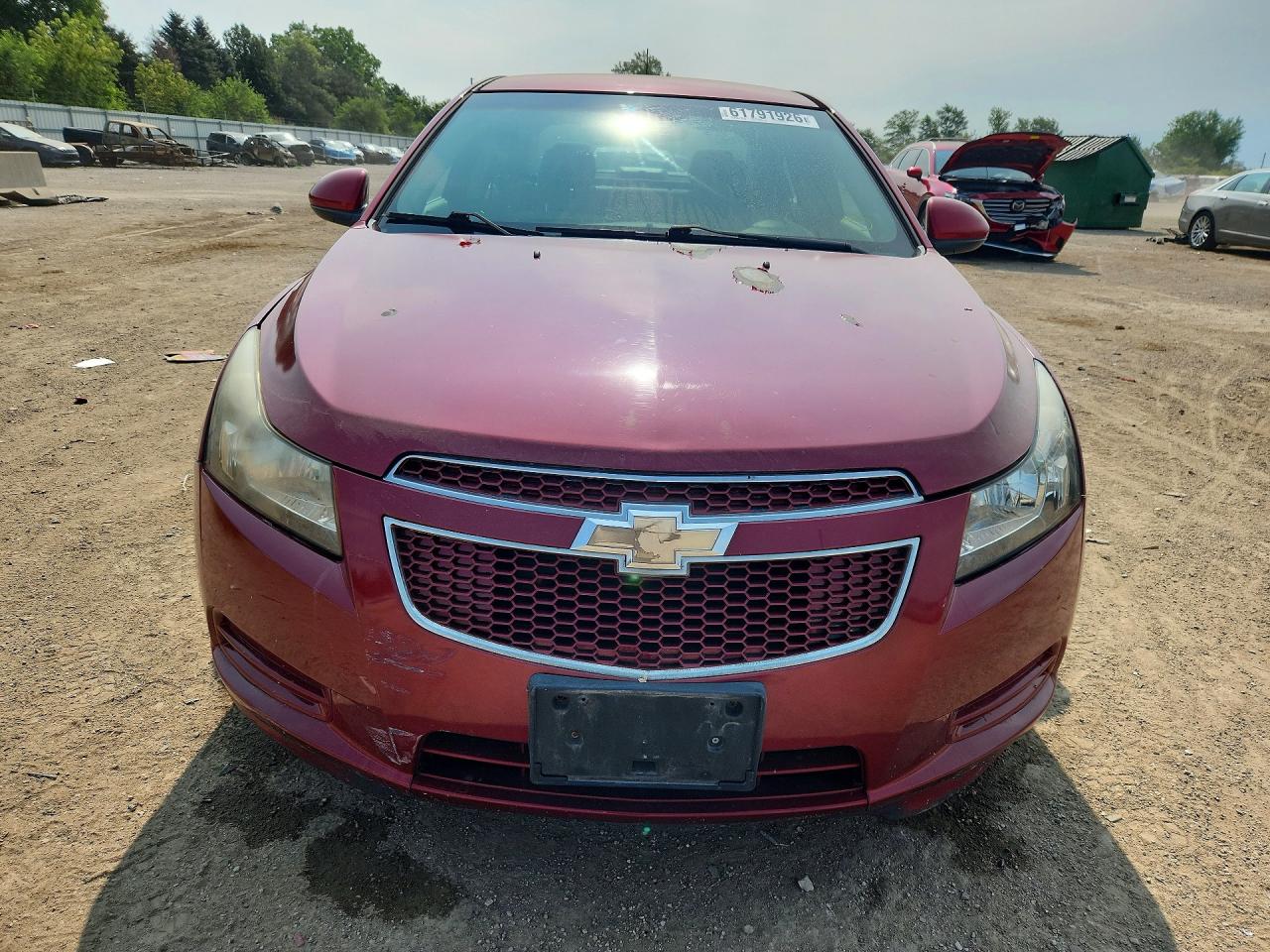 2012 Chevrolet Cruze Lt Red vin: 1G1PE5SC6C7235303