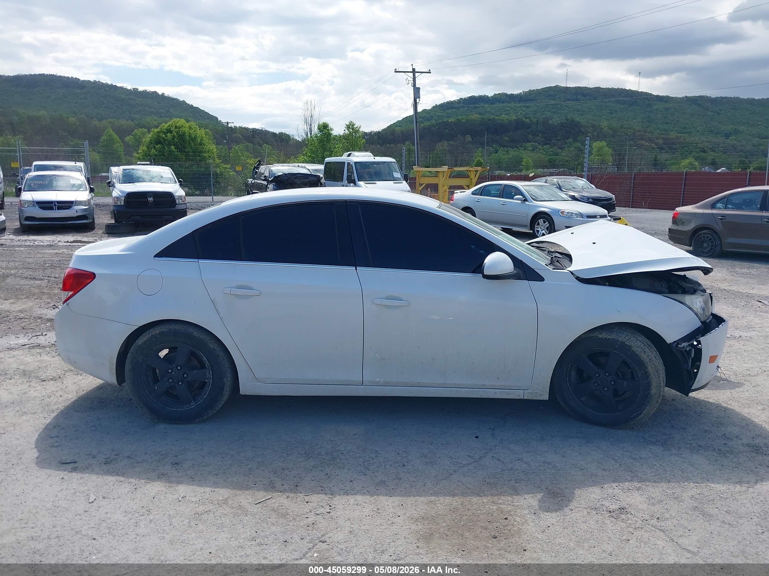 2012 Chevrolet Cruze Lt White vin: 1G1PE5SC7C7364733