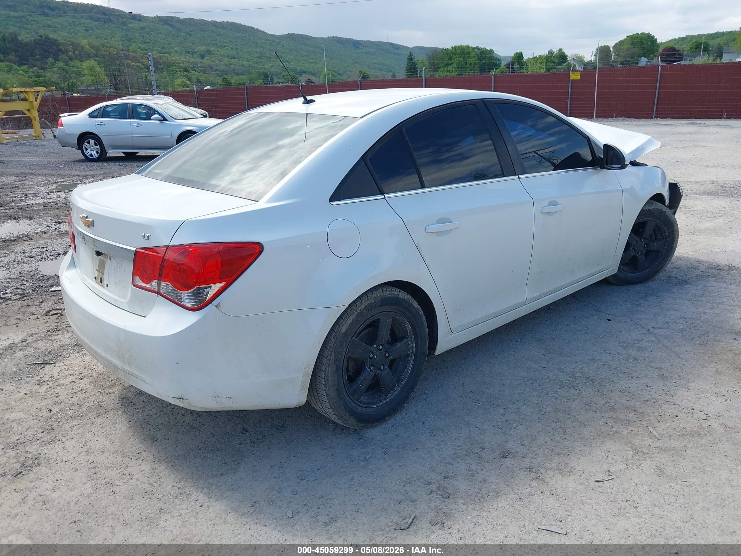 2012 Chevrolet Cruze Lt White vin: 1G1PE5SC7C7364733